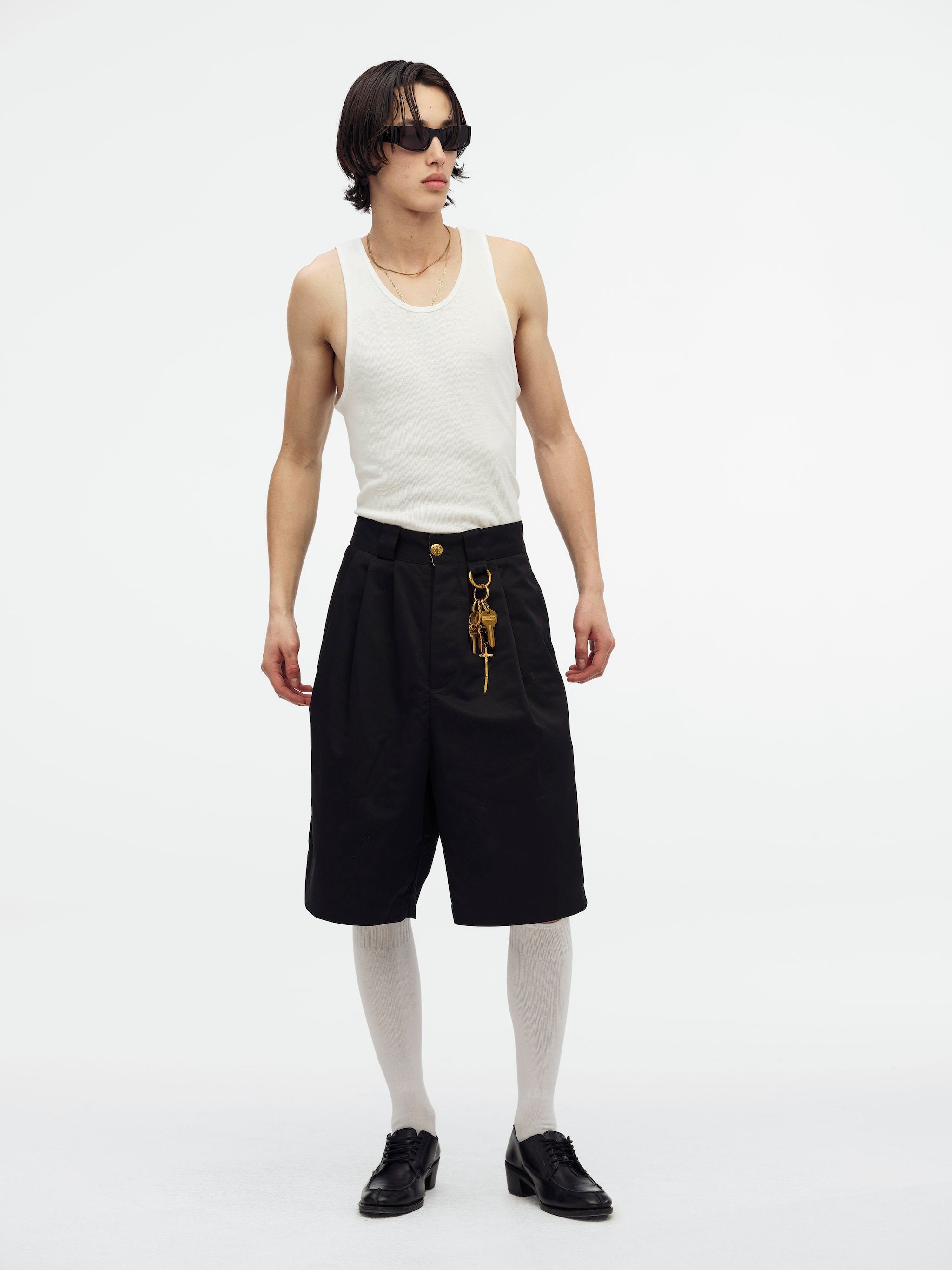 willy chavarria borracha short s ブラック Willy Chavarria Black Borracho Short