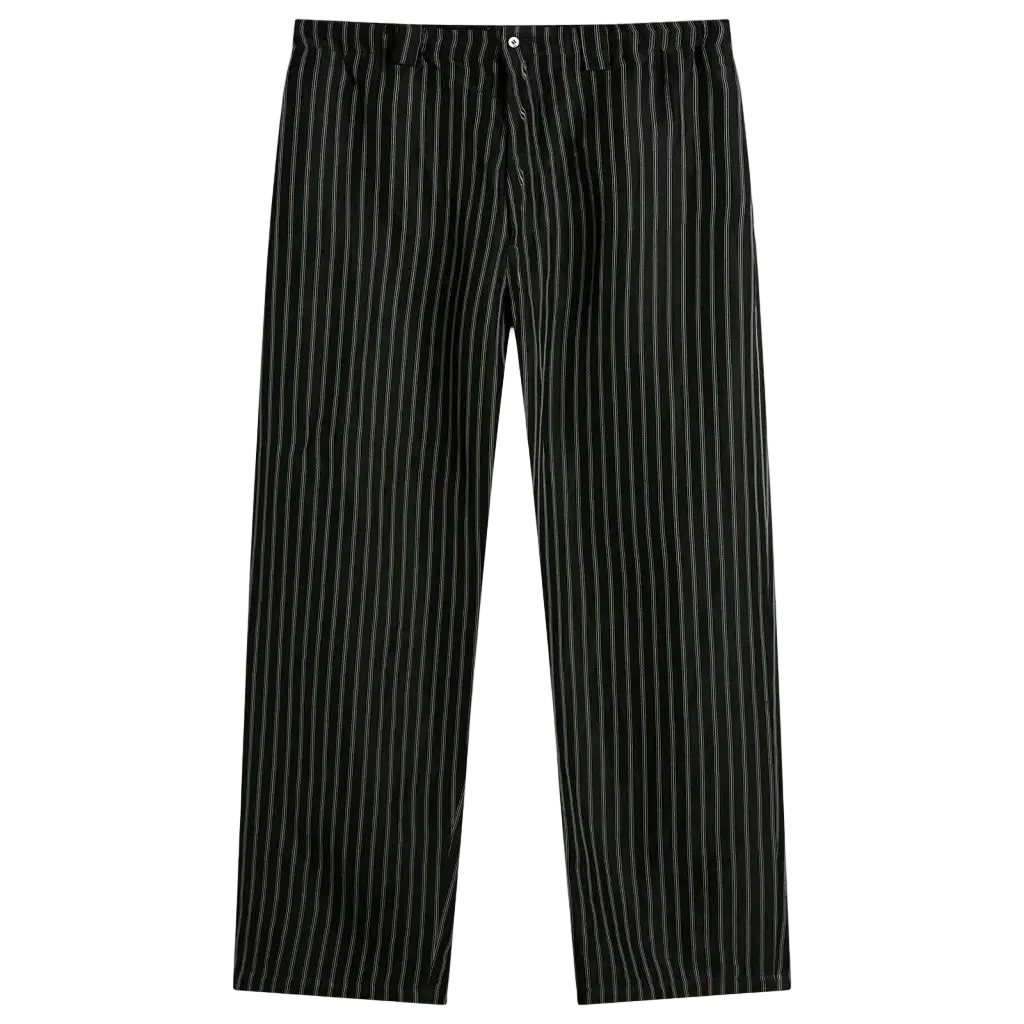 Willy Chavarria Schwarze Weiß gestreifte Toluca Hose