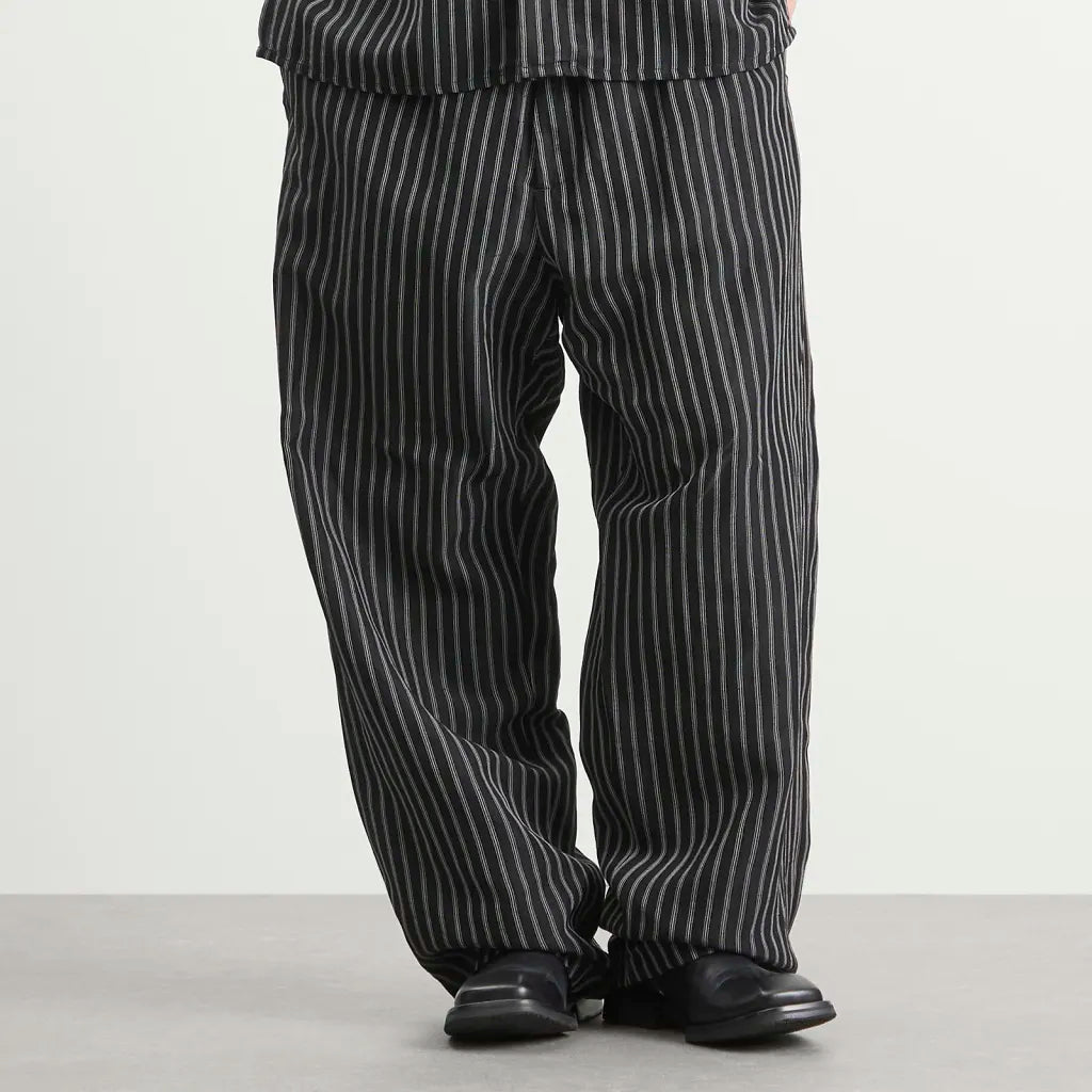 Willy Chavarria Schwarze Weiß gestreifte Toluca Hose