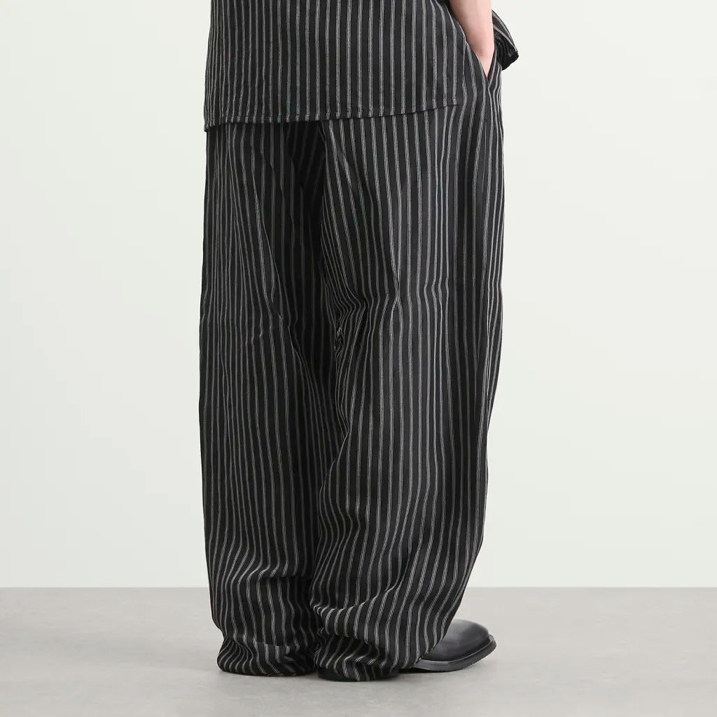 Willy Chavarria Black White Stripe Toluca Pant