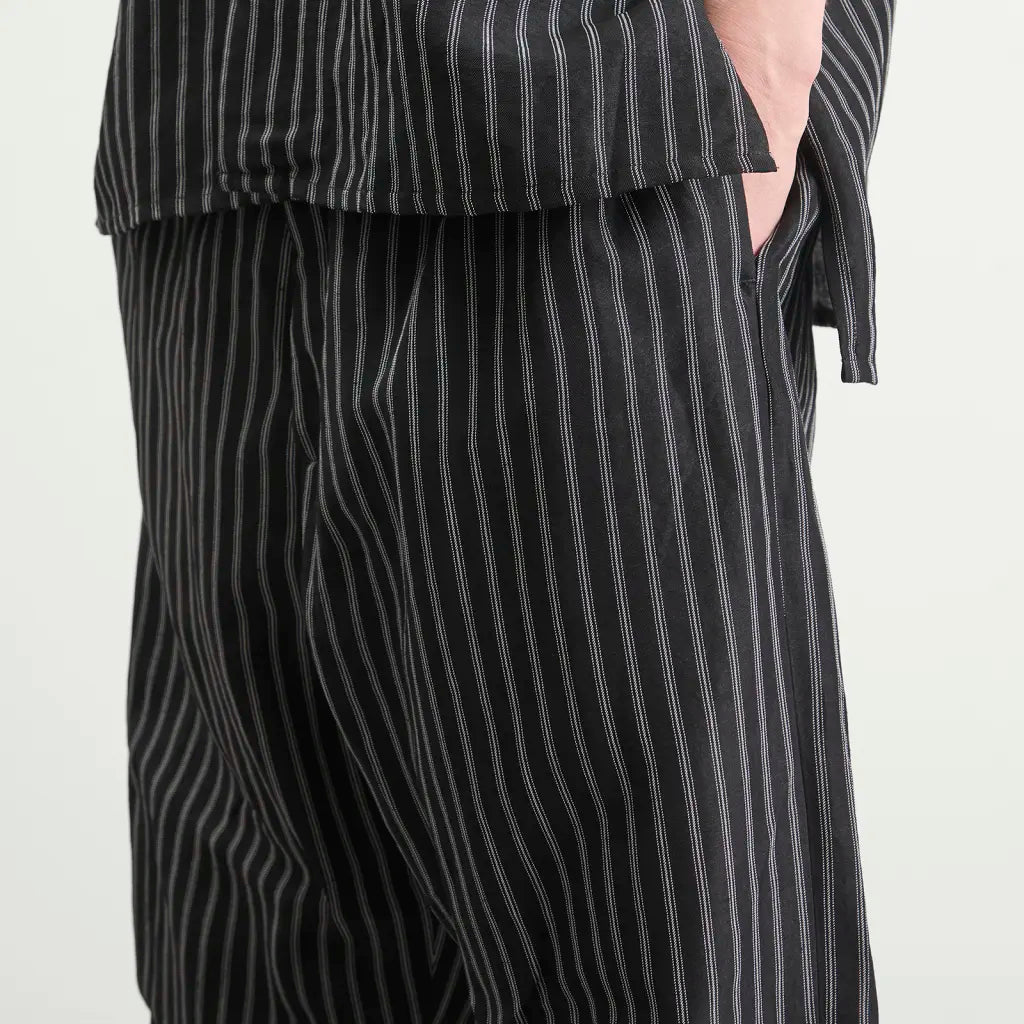 Willy Chavarria Black White Stripe Toluca Pant