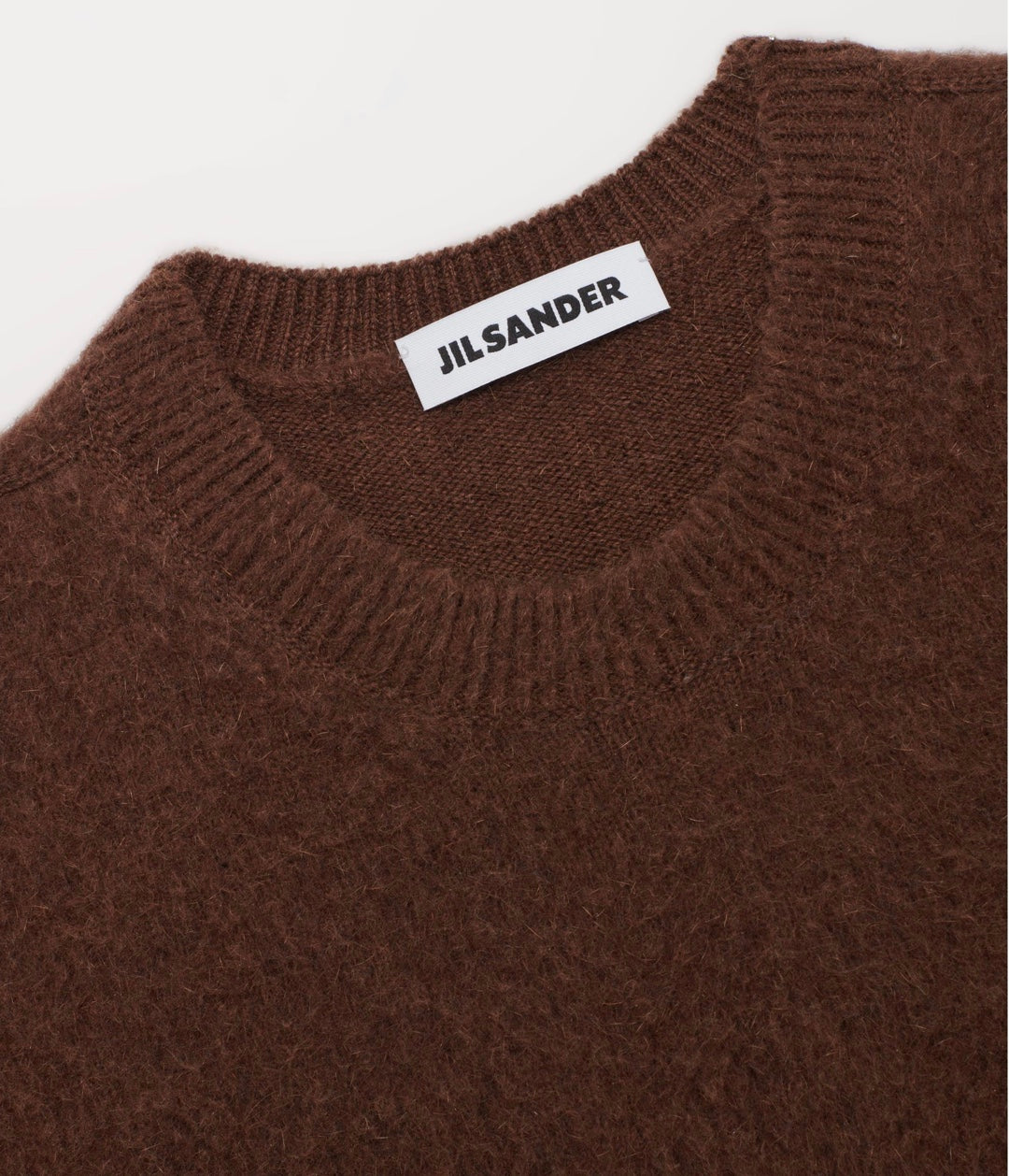 Jil Sander Brown Oversize Wool and Silk Jumper