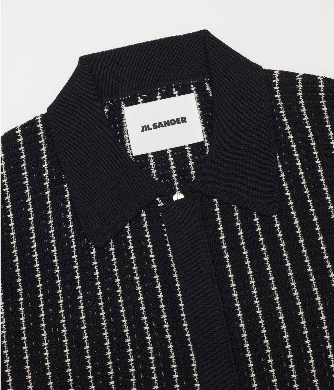 Jil Sander Fine Stripe Zip Up Shirt