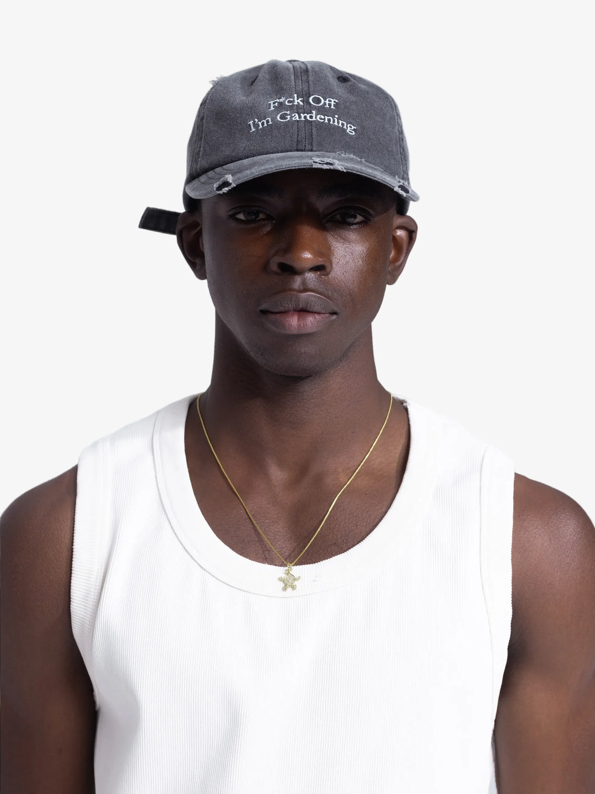 Brams Fruit Grey Distressed F*ck Off I'm Gardening Cap
