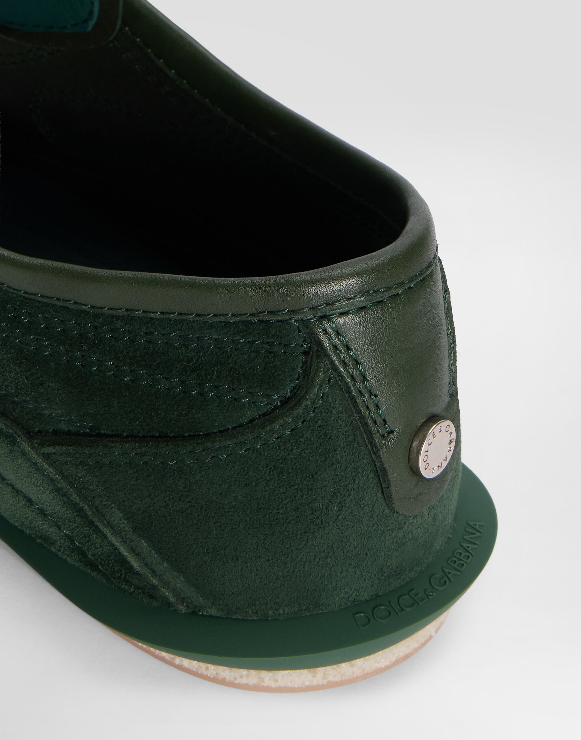 Dolce & Gabbana Black Suede Lipari Sneaker detail back