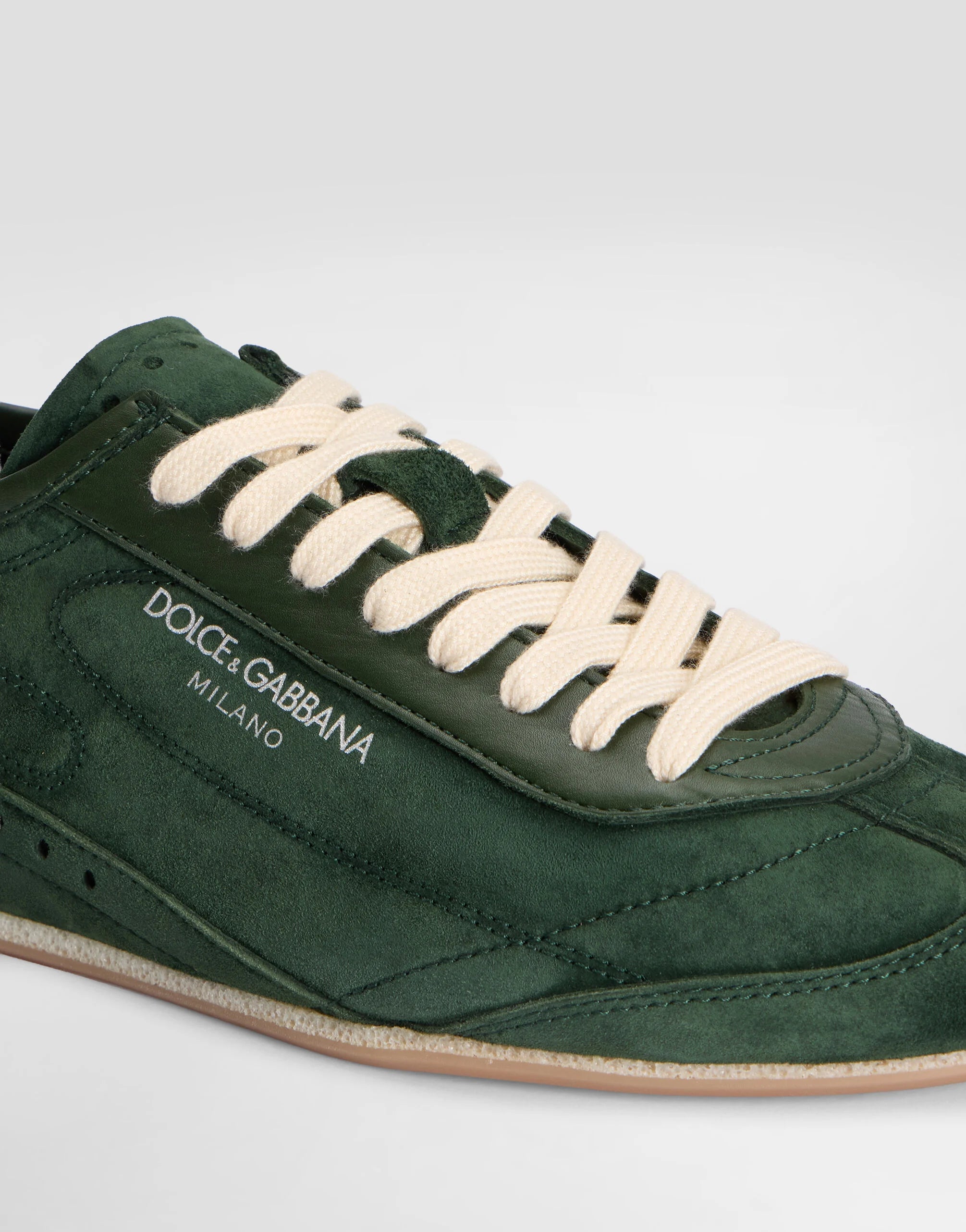 Dolce & Gabbana Black Suede Lipari Sneaker side detail