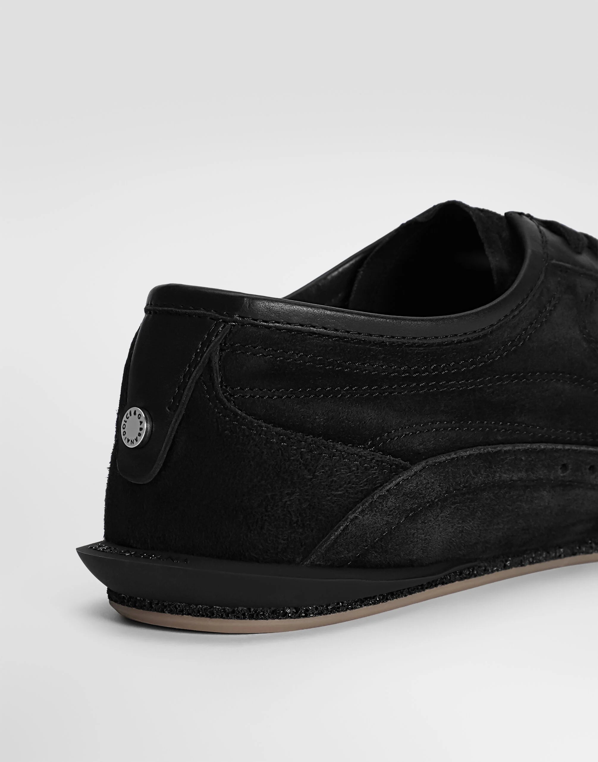 Dolce & Gabbana Black Suede Lipari Sneaker detail back
