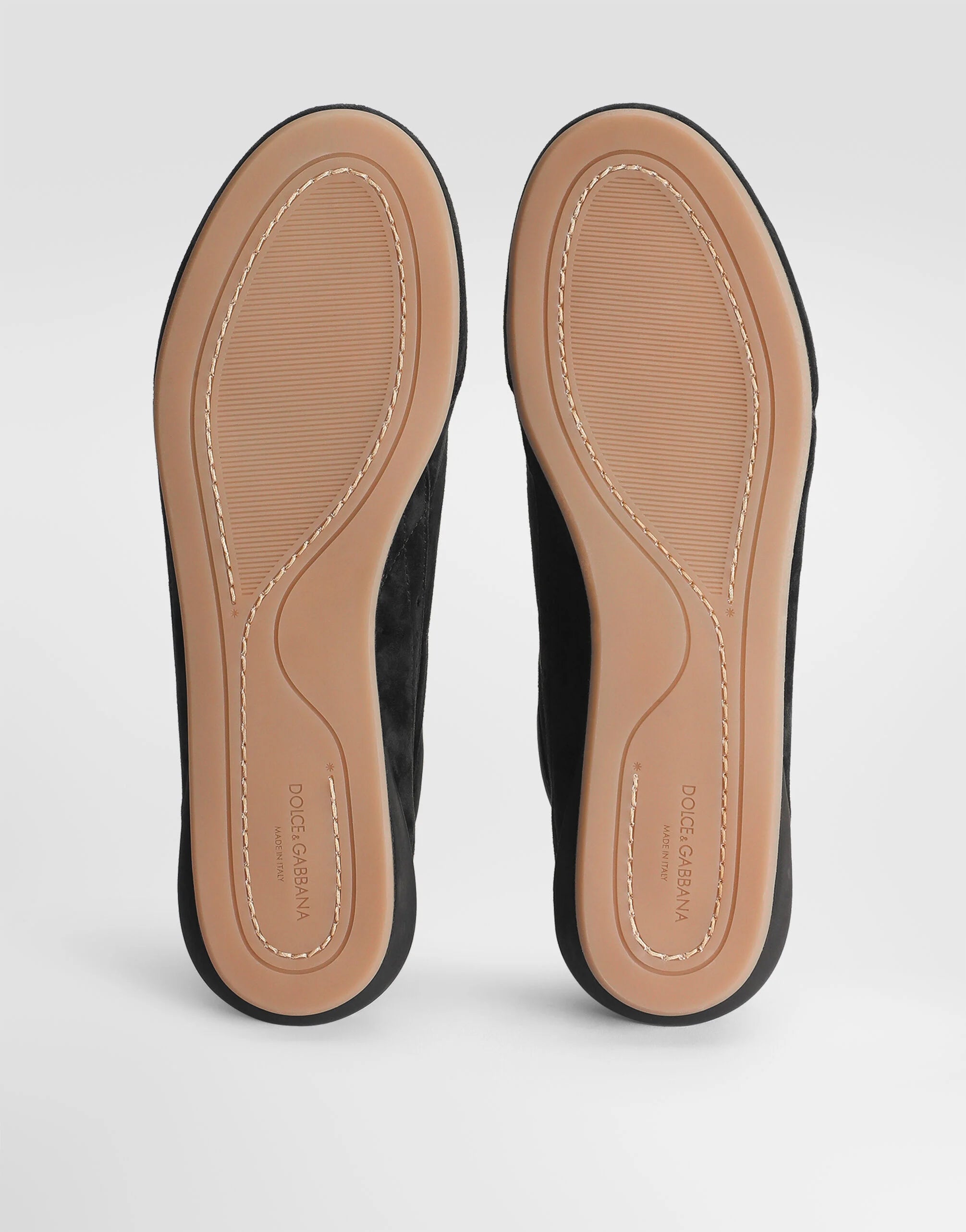 Dolce & Gabbana Black Suede Lipari Sneaker sole