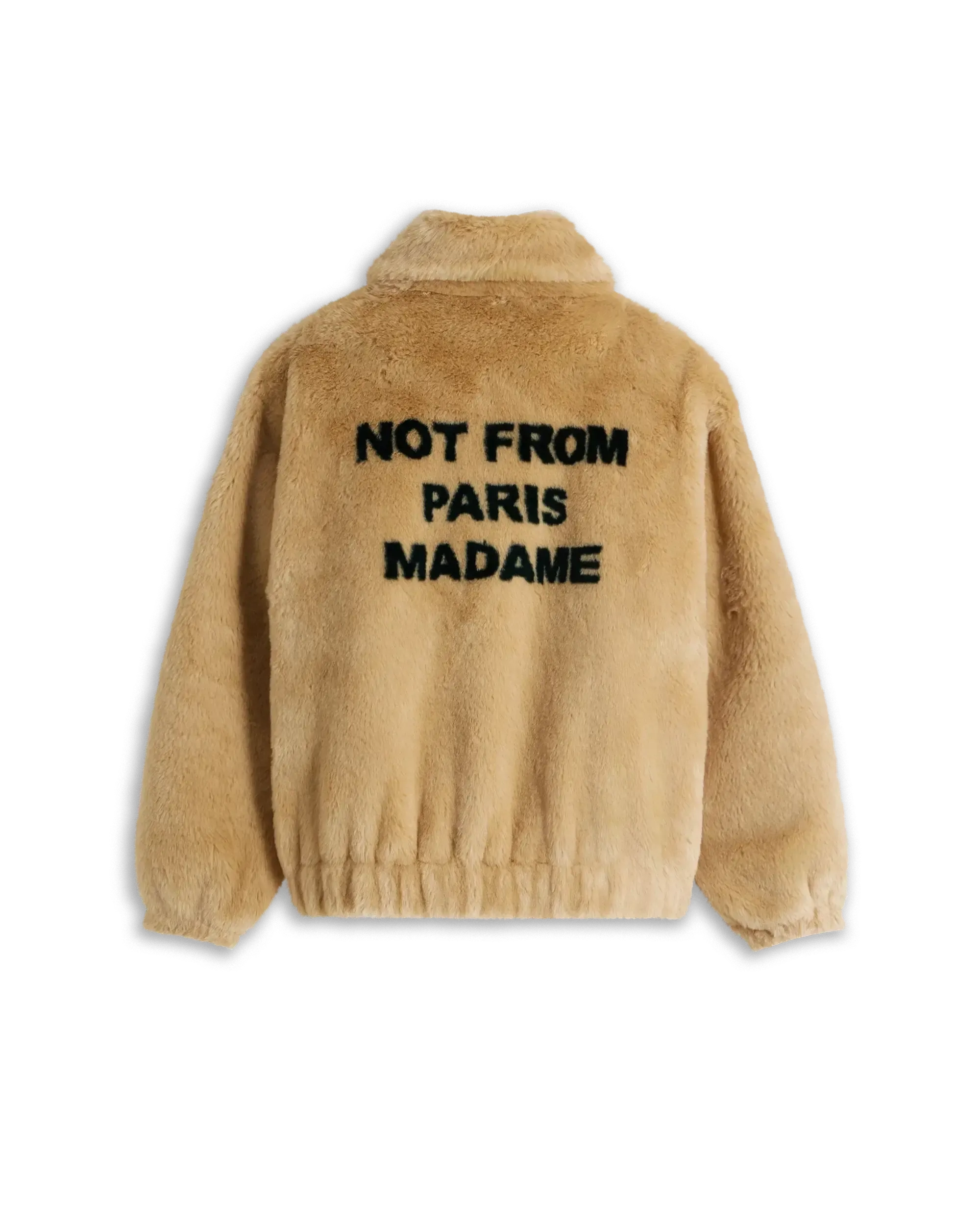 Drole de Monsieur Beige La Fausse Fourrure Slogan
