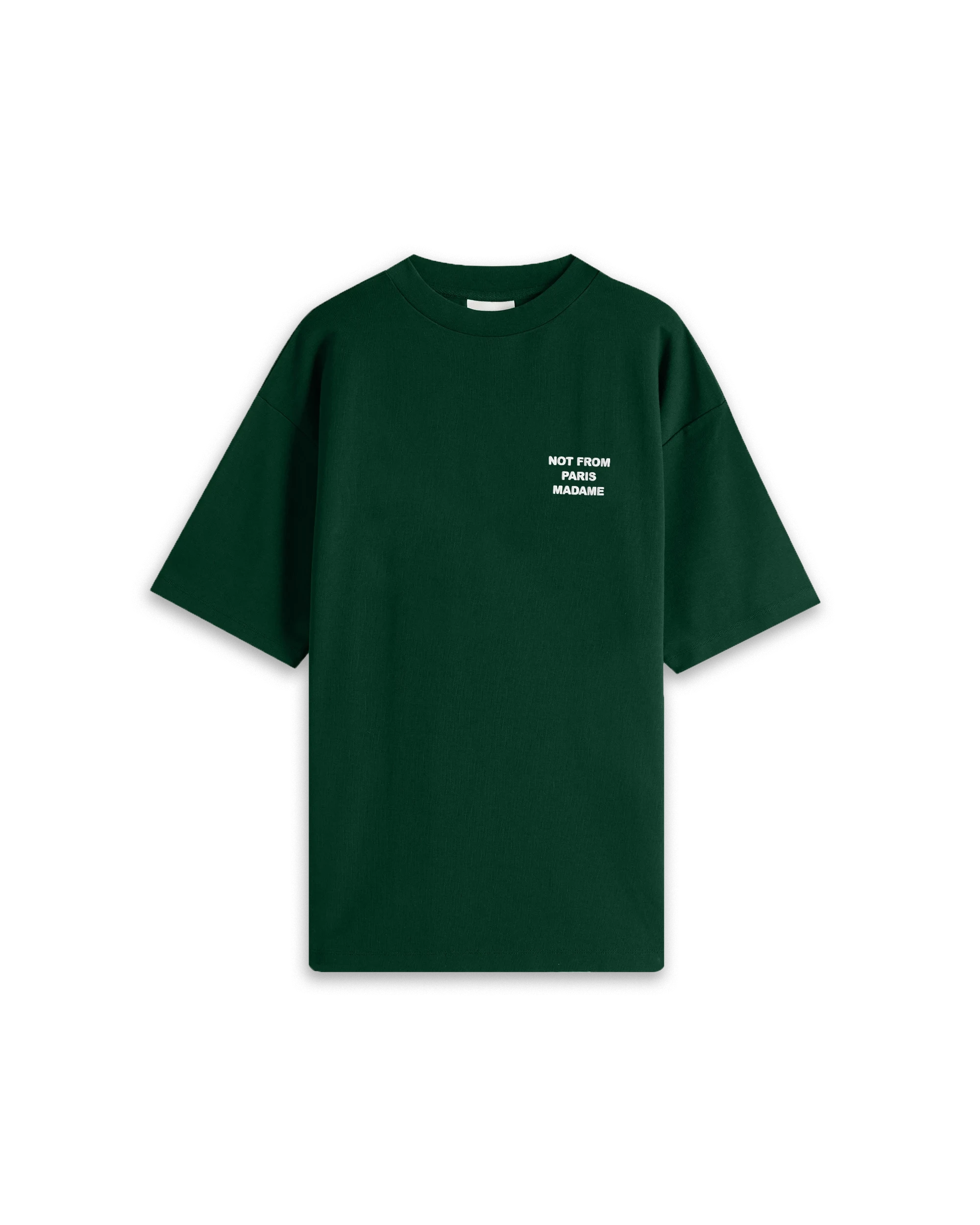 Drole de Monsieur Dk Green Bold Slogan T-shirt
