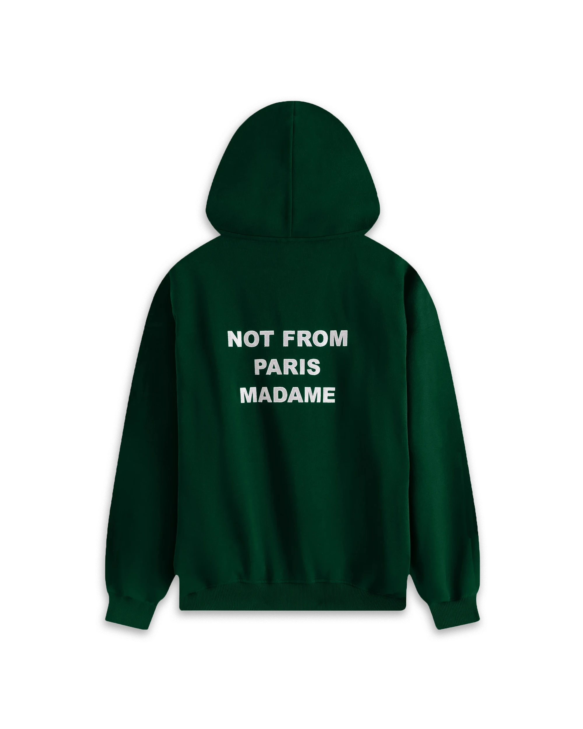 Drole de Monsieur Dk Green Bold Slogan Hoodie