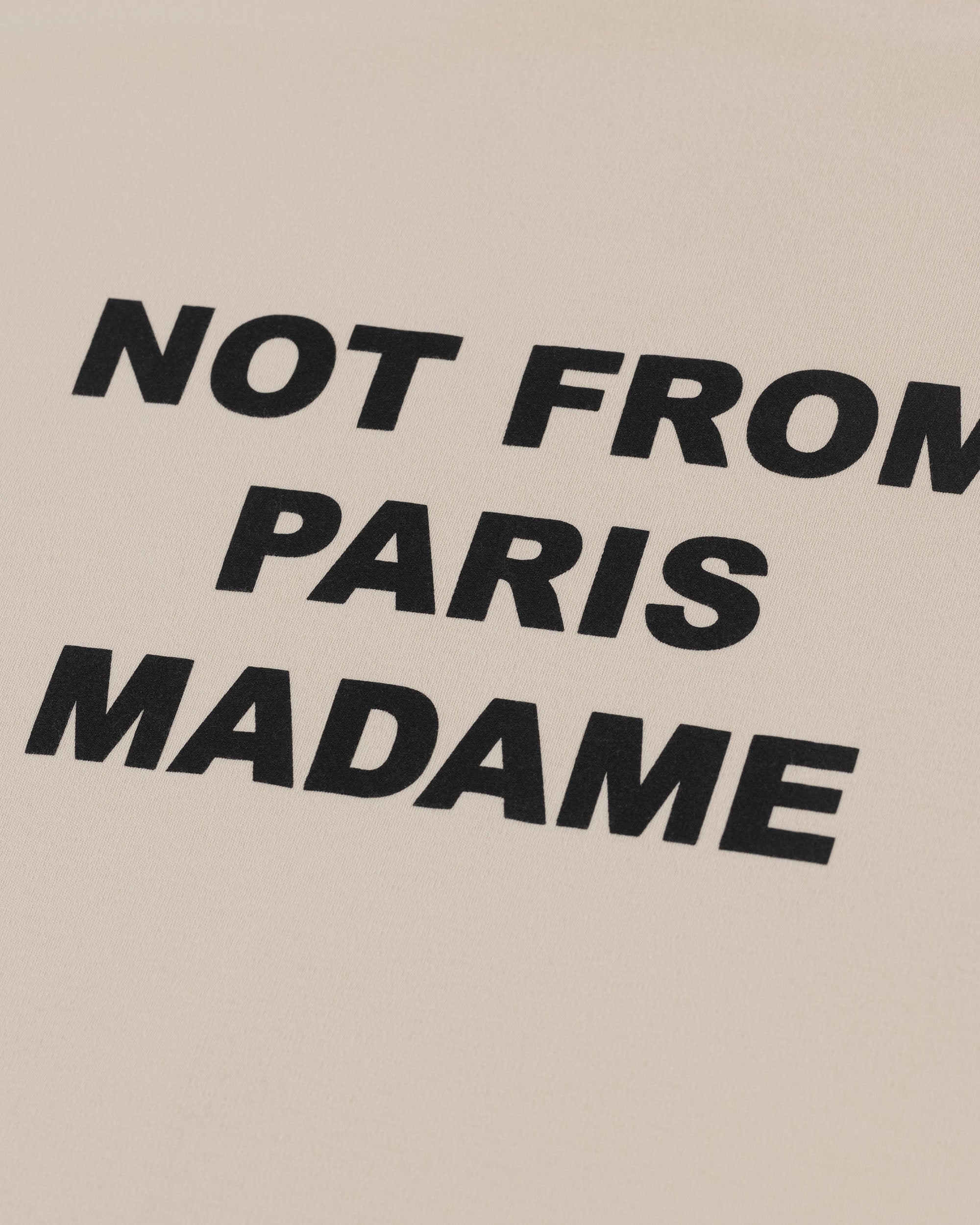 Drole de Monsieur Off-White Bold Slogan T-shirt