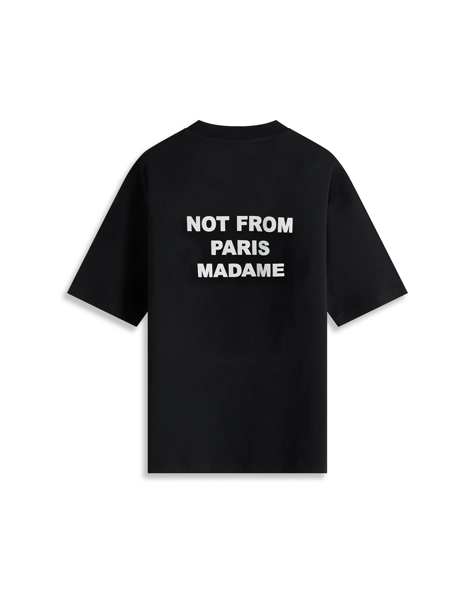 Drole de Monsieur Black Bold Slogan T-shirt