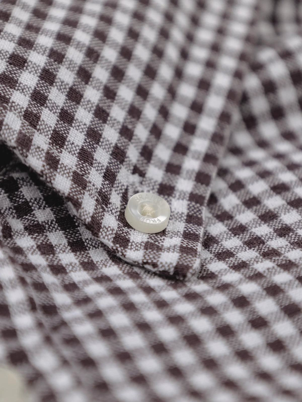 Brams Fruit Brown Distressed Farmer’s Shirt LS