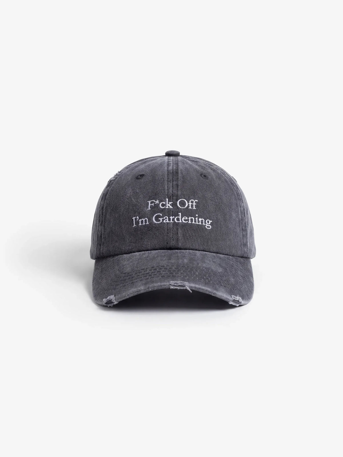 Brams Fruit Grey Distressed F*ck Off I'm Gardening Cap