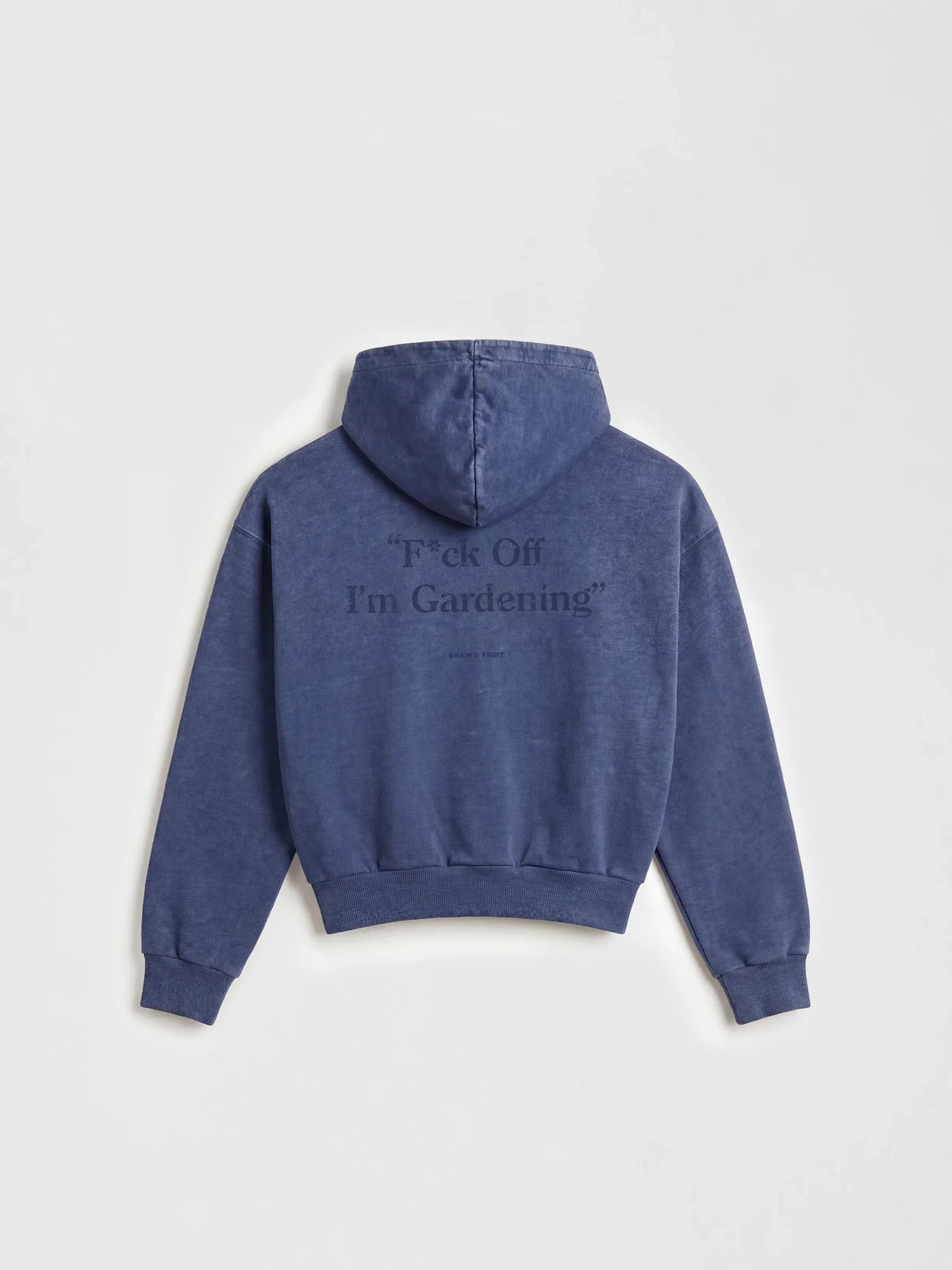 Bram's Fruit Blue Distressed F*ck Off I´m Gardening Zip Hoodie