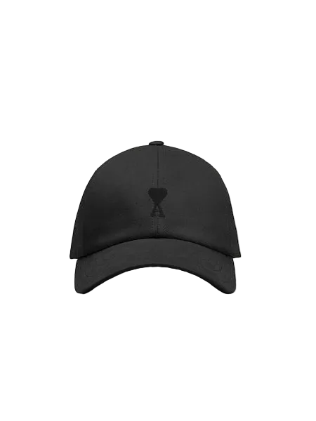Black Tonal Ami De Coeur Embroidery Cap front