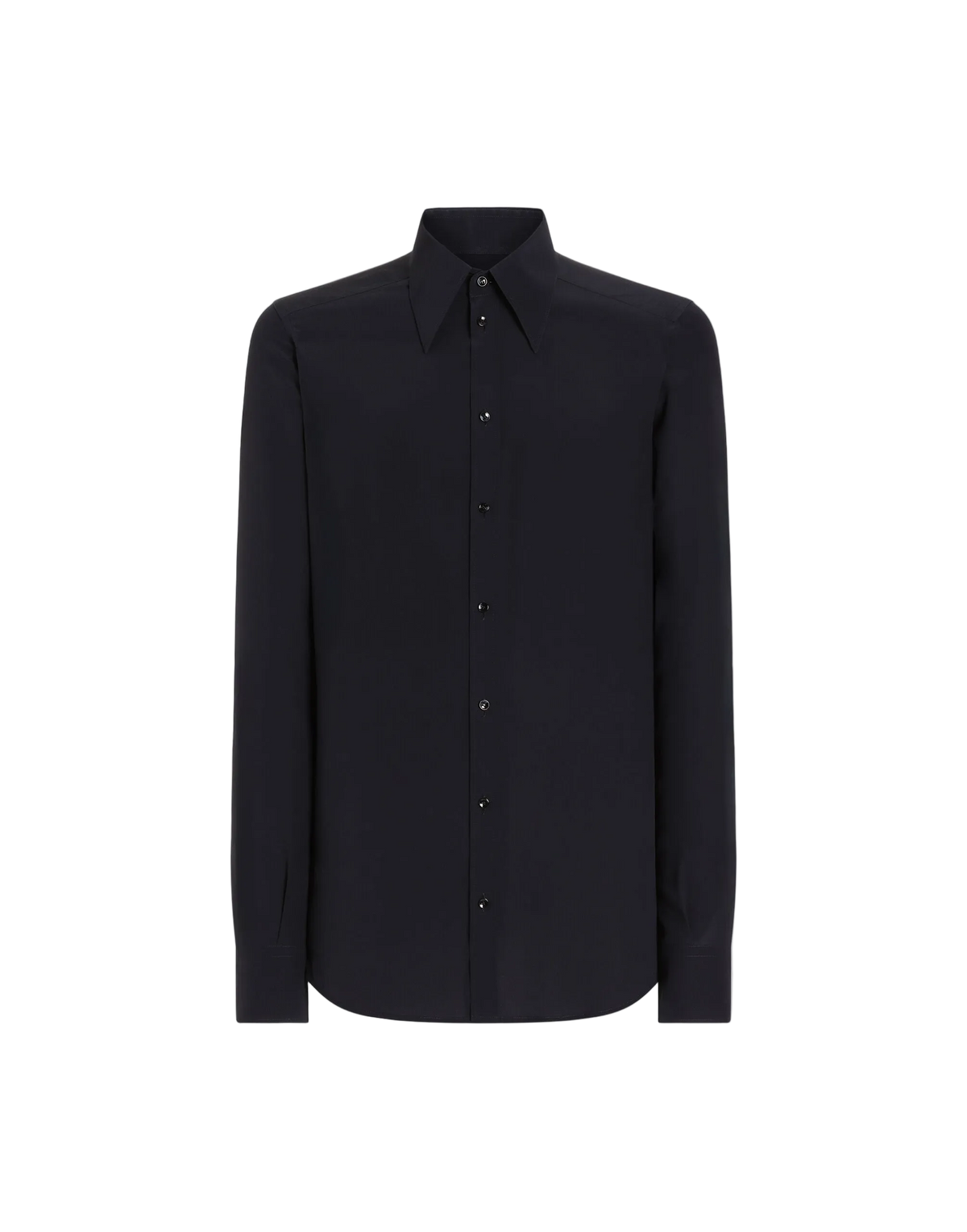 Dolce & Gabbana Navy Silk Shirt
