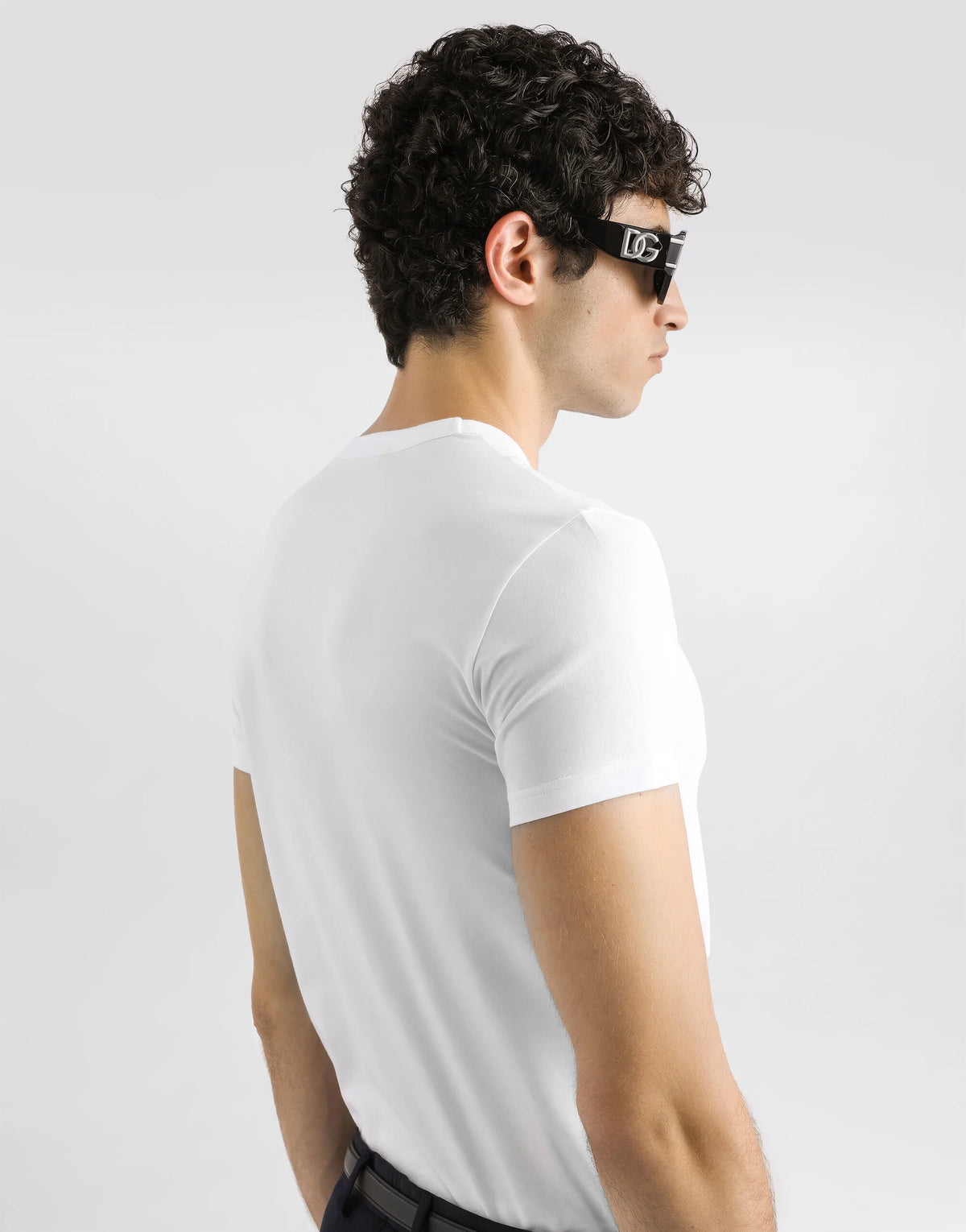 Dolce & Gabbana Vit Jersey-T-shirt