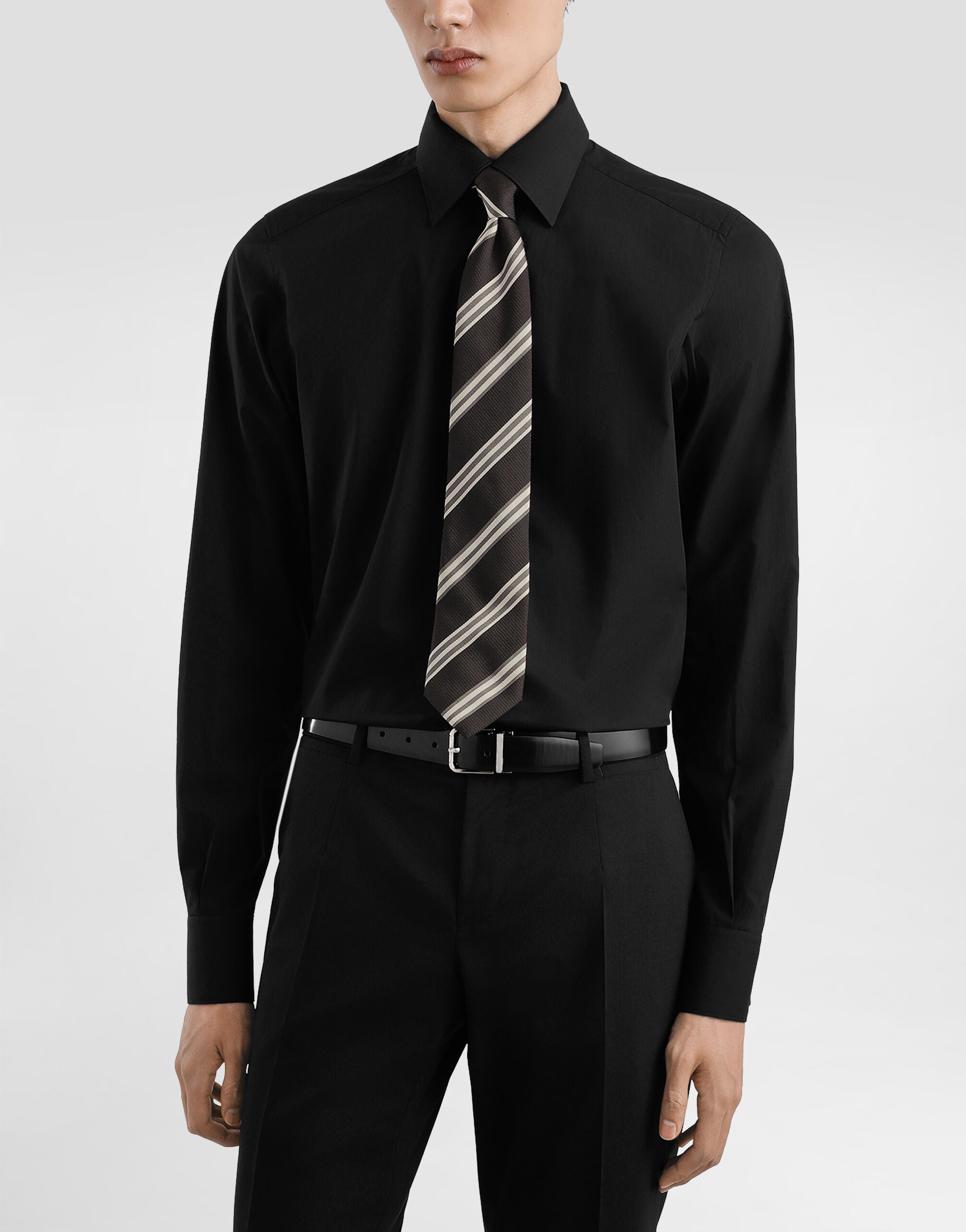 Dolce & Gabbana Striped Jacquard Tie model