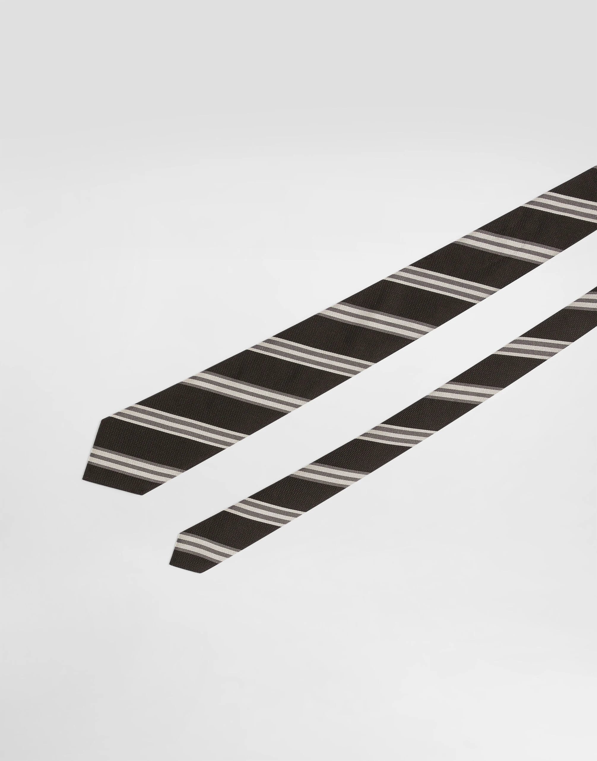 Dolce & Gabbana Striped Jacquard Tie side
