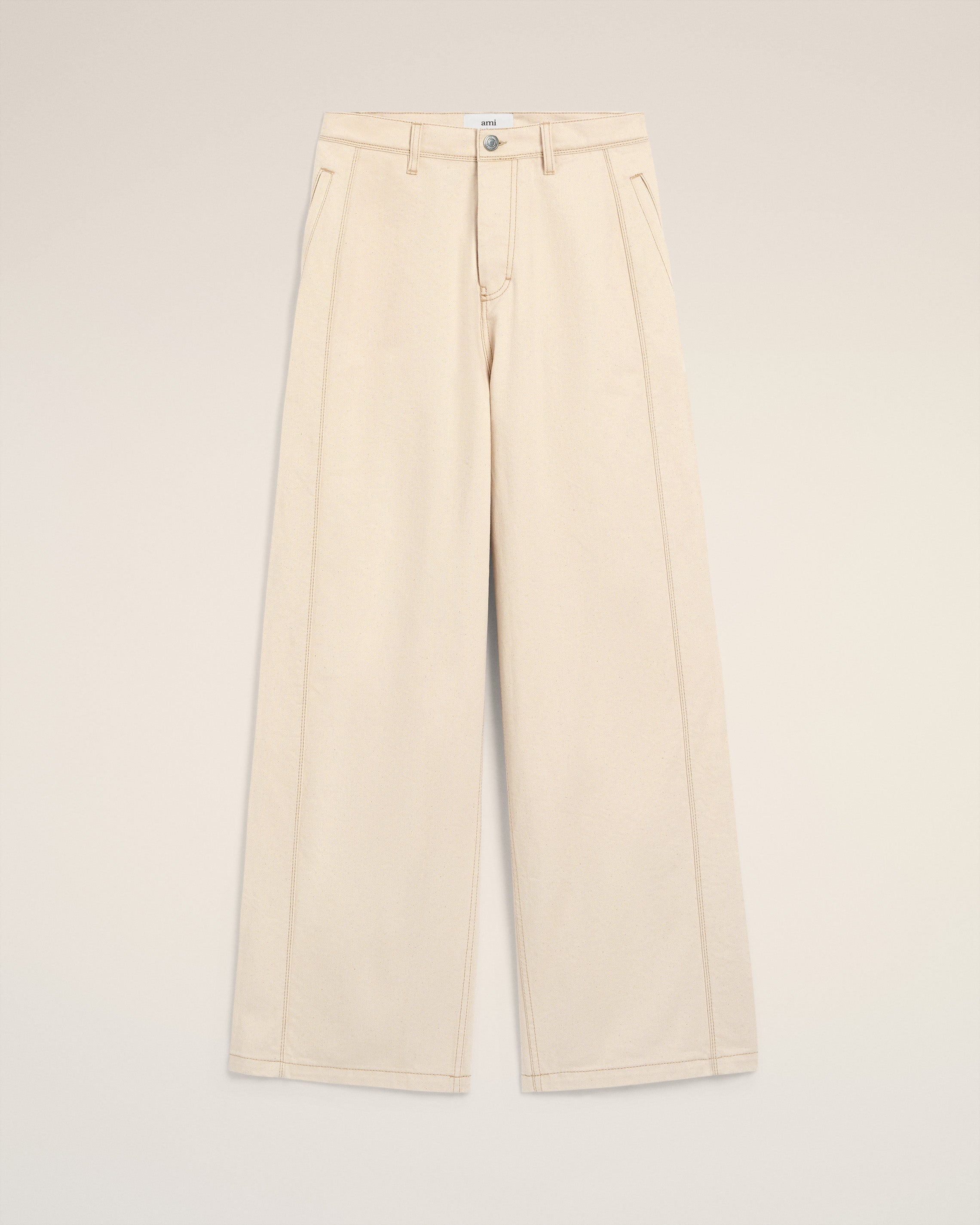 Ami Wide Fit Jeans With Side Stripes