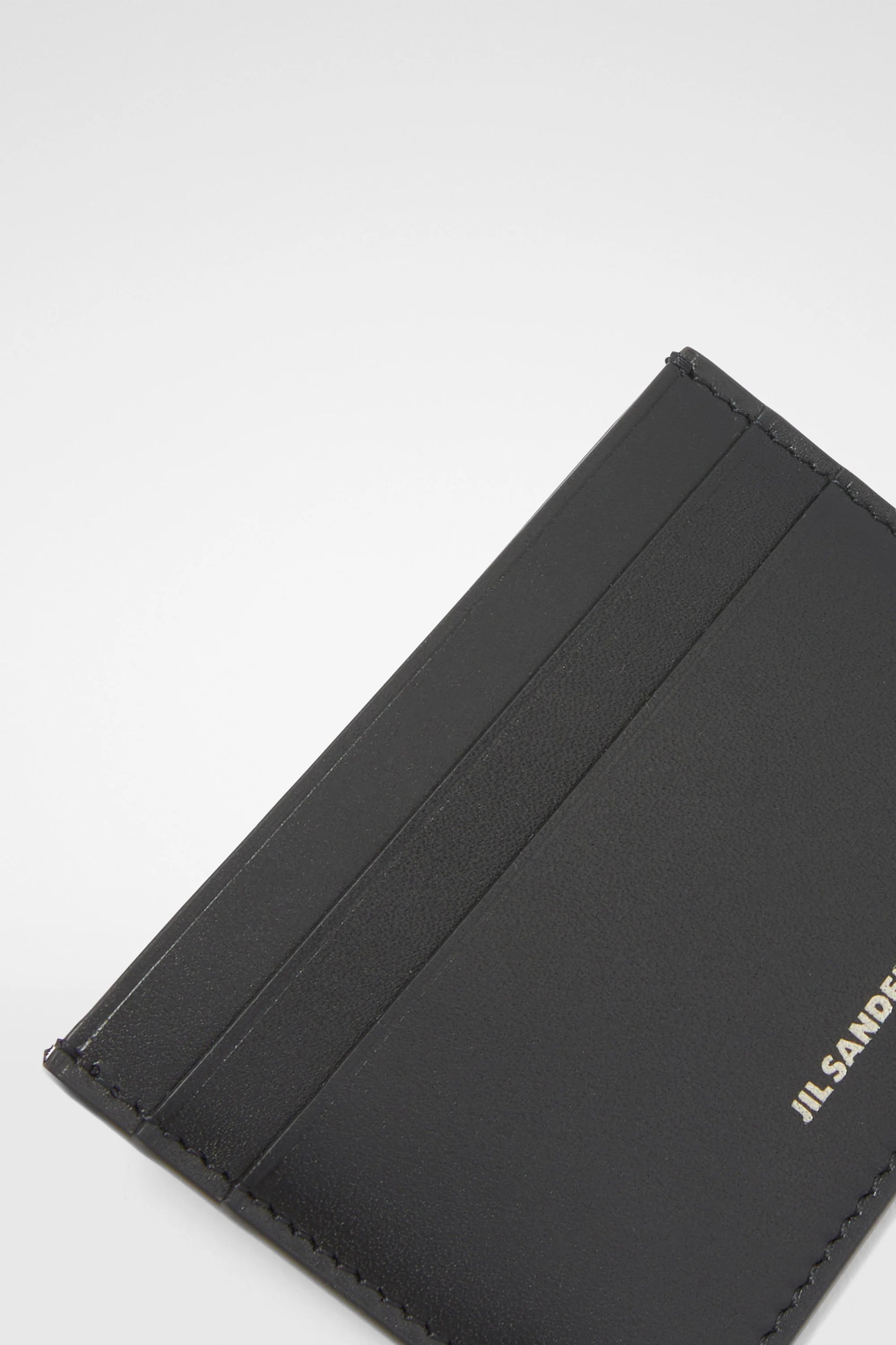 Jil Sander Soft Calf Black Credit Card Holder