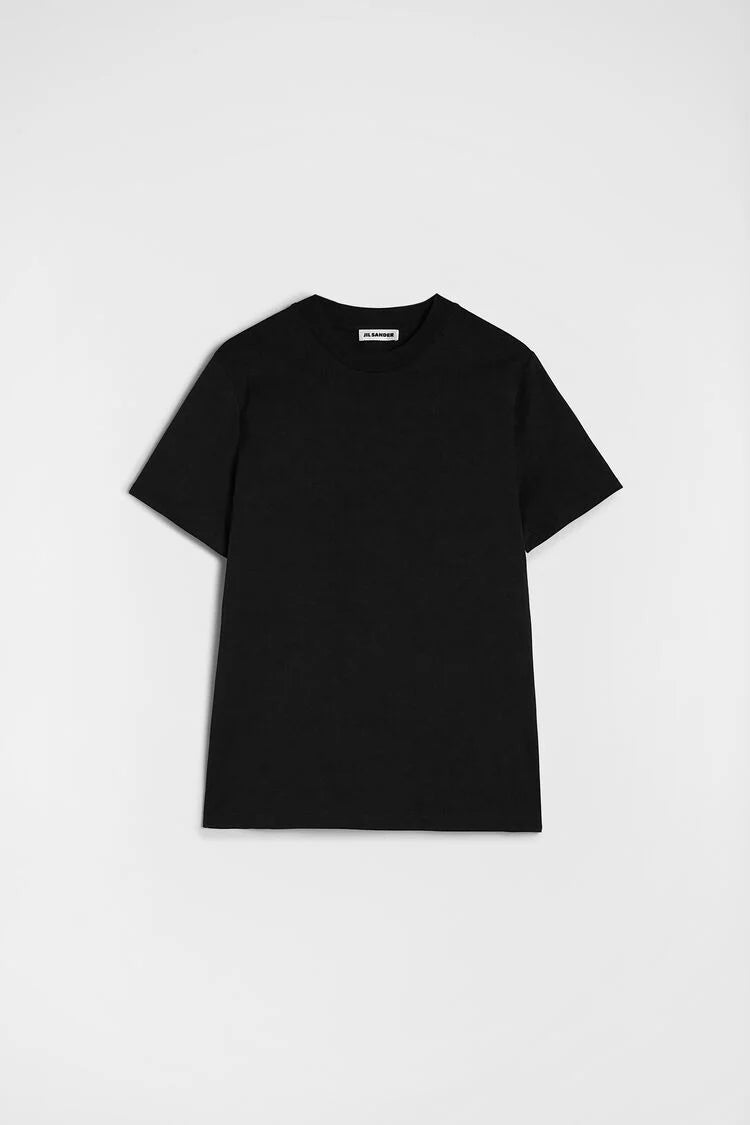 Jil Sander Black Cotton Crew T-Shirt