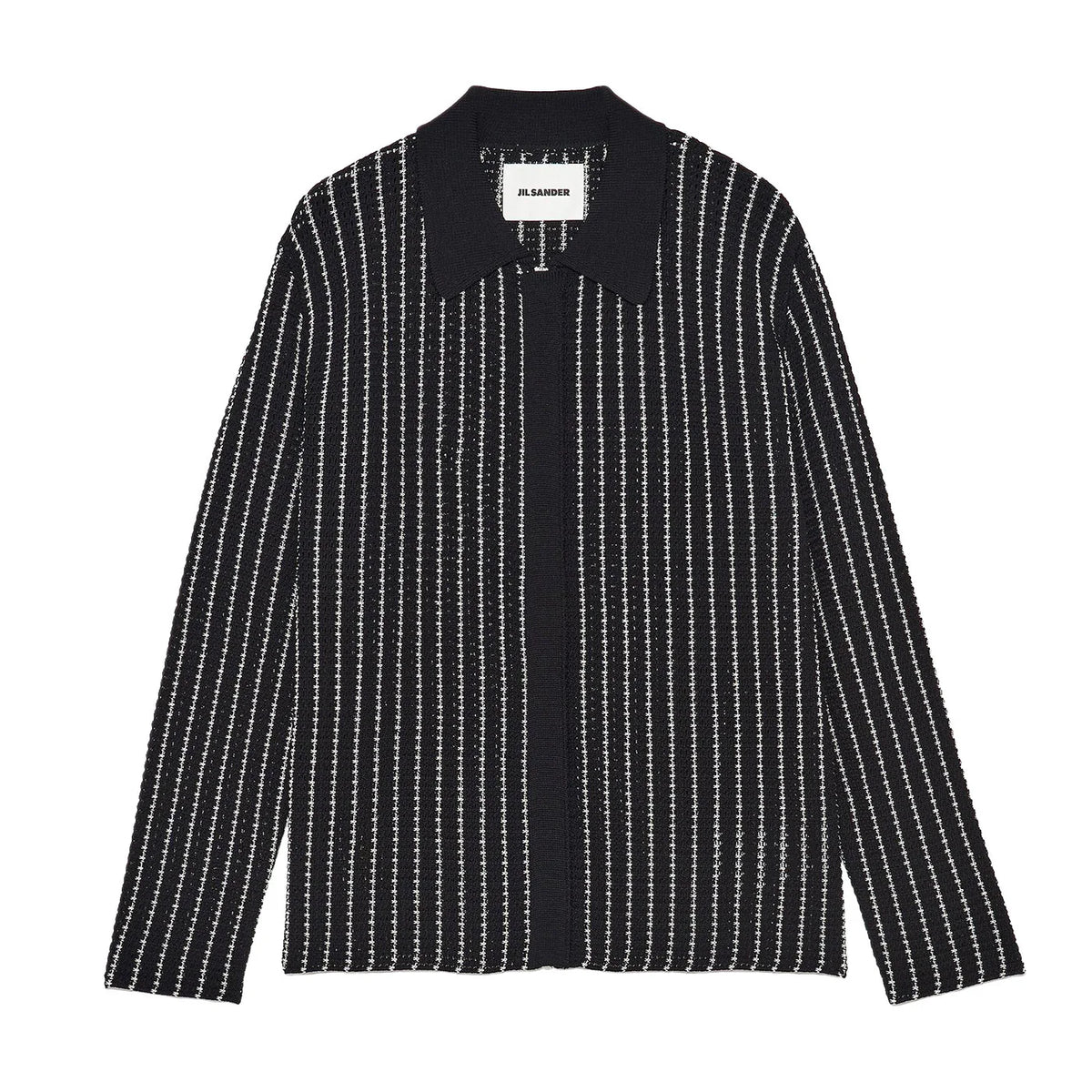 Jil Sander Fine Stripe Zip Up Shirt