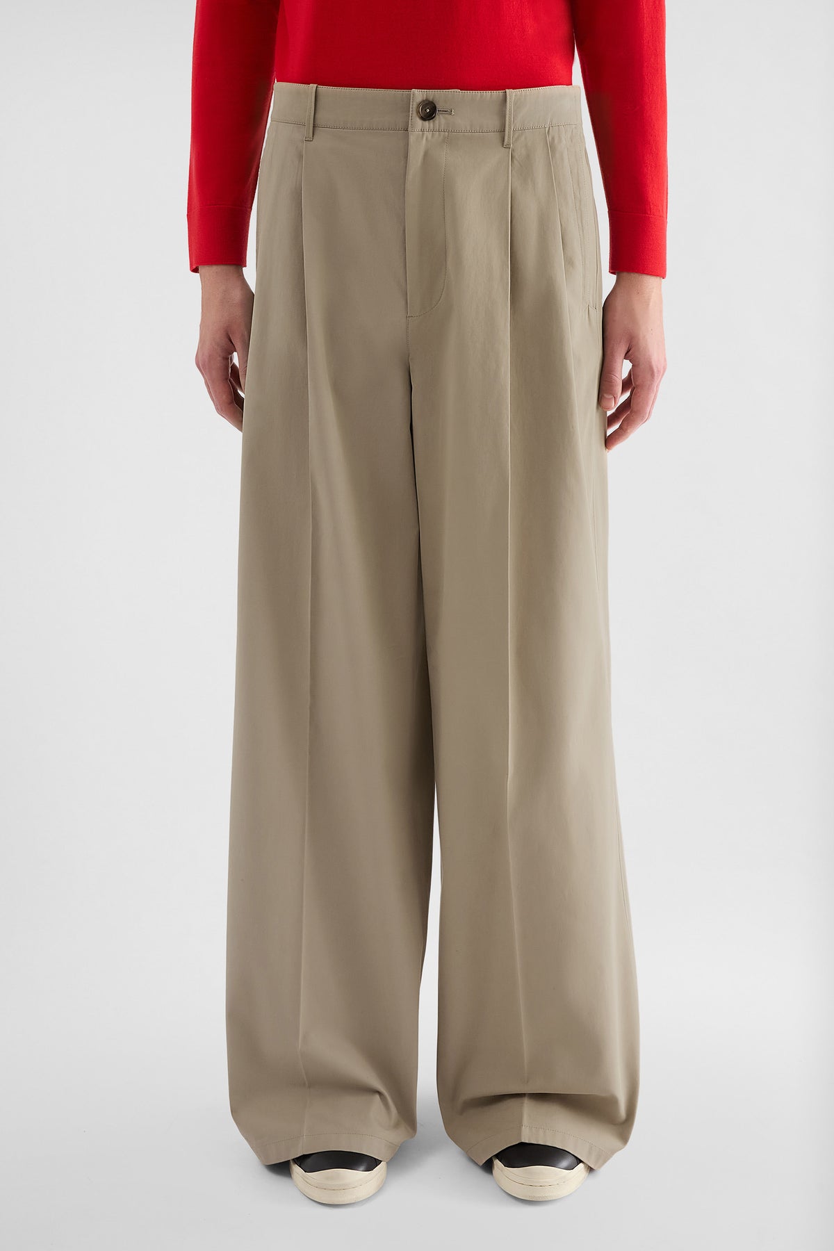 Jil Sander Beige weite Hose