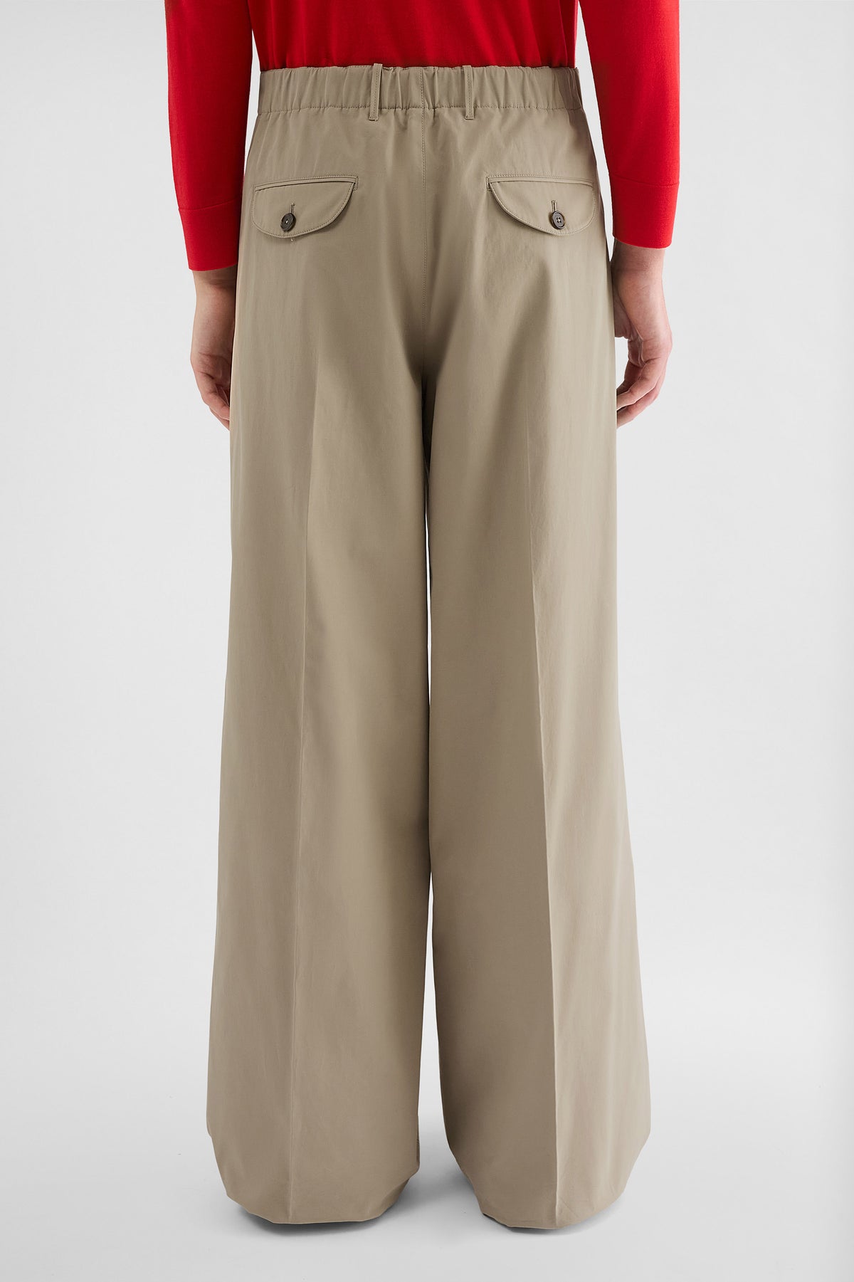 Jil Sander Beige weite Hose