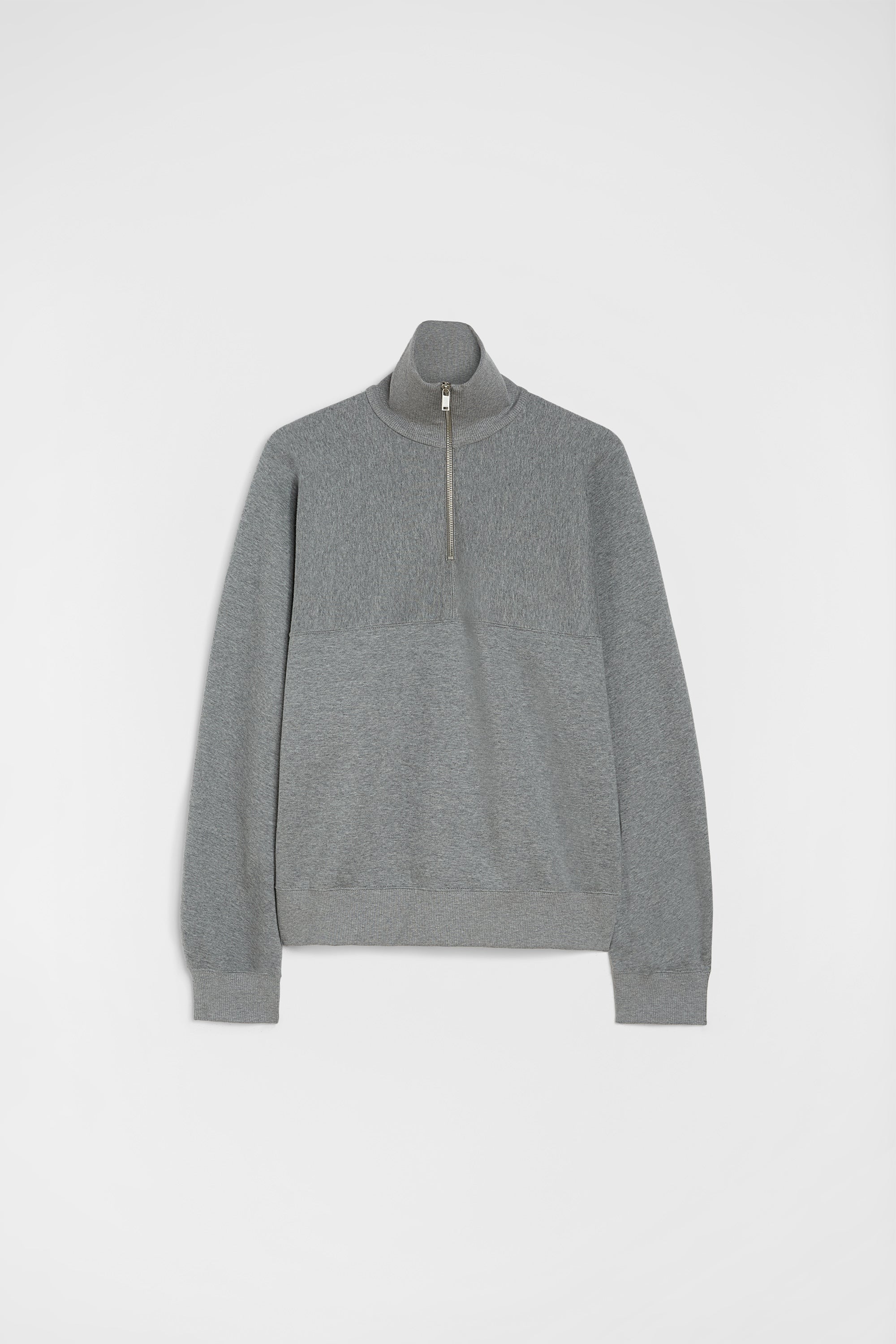Jil Sander Cotton Terry Halv Zip Sweat
