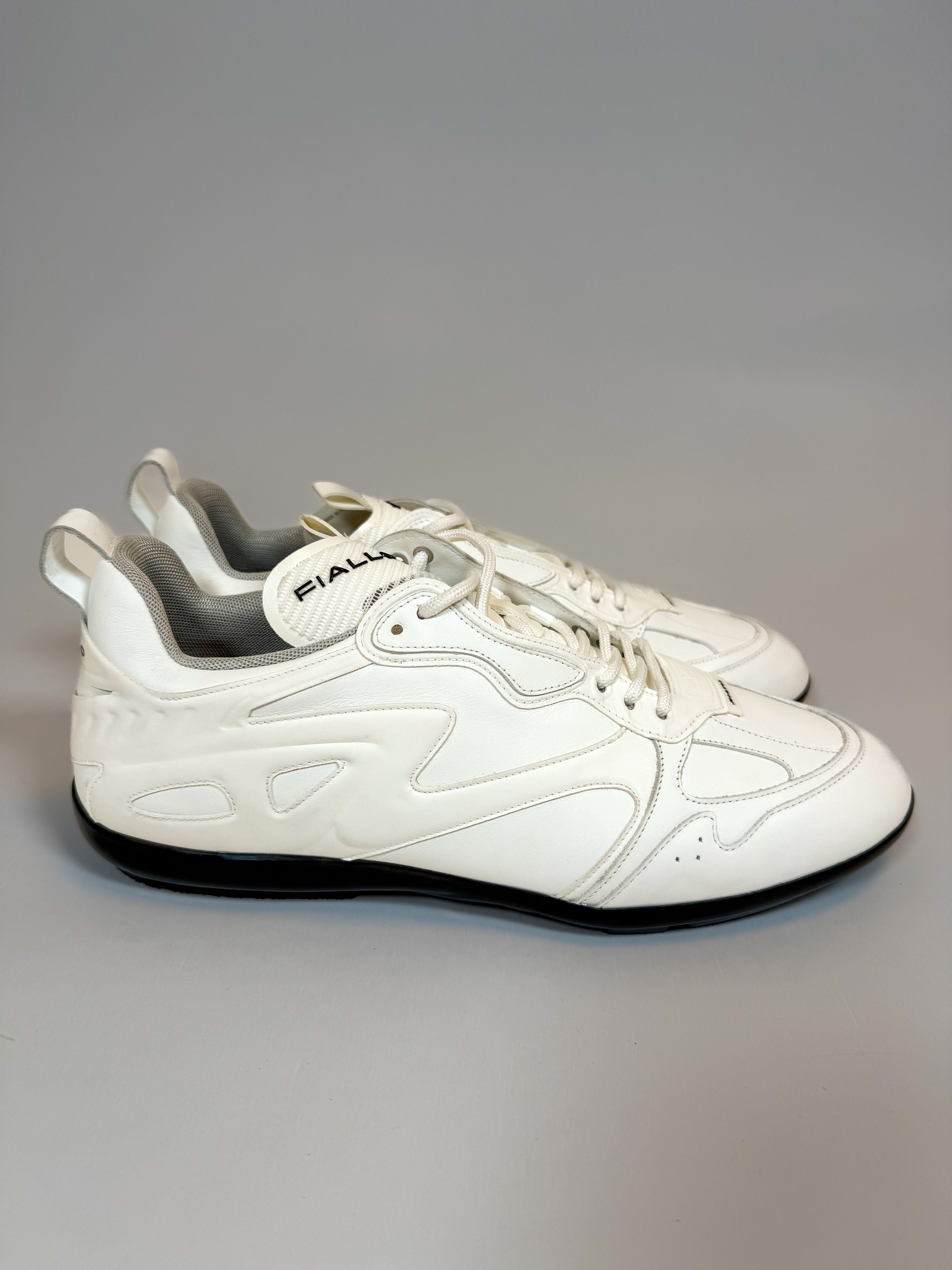 Fiallo White Leather Sneaker side