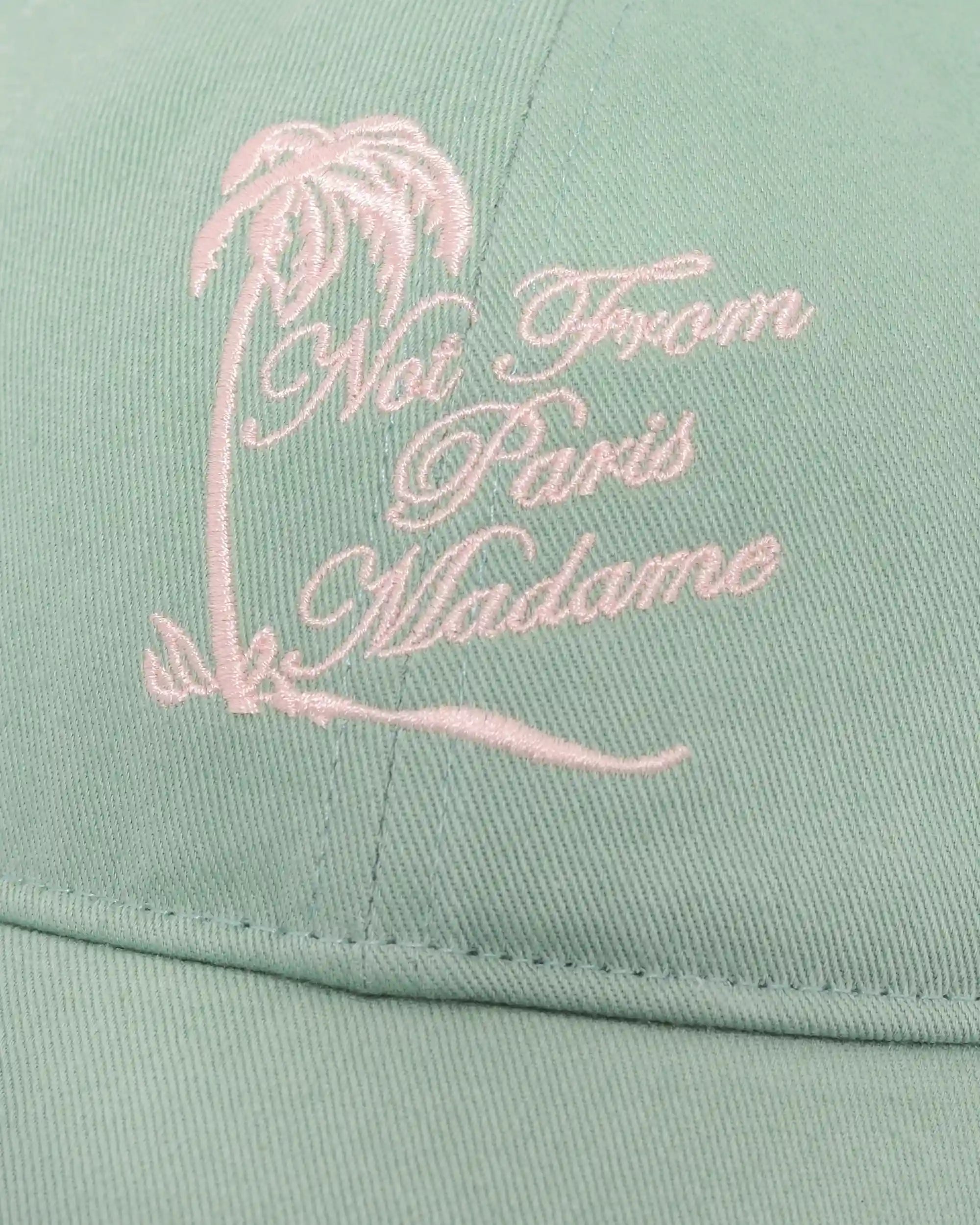 Drole de Monsieur Grön Keps med Palmtree-slogan