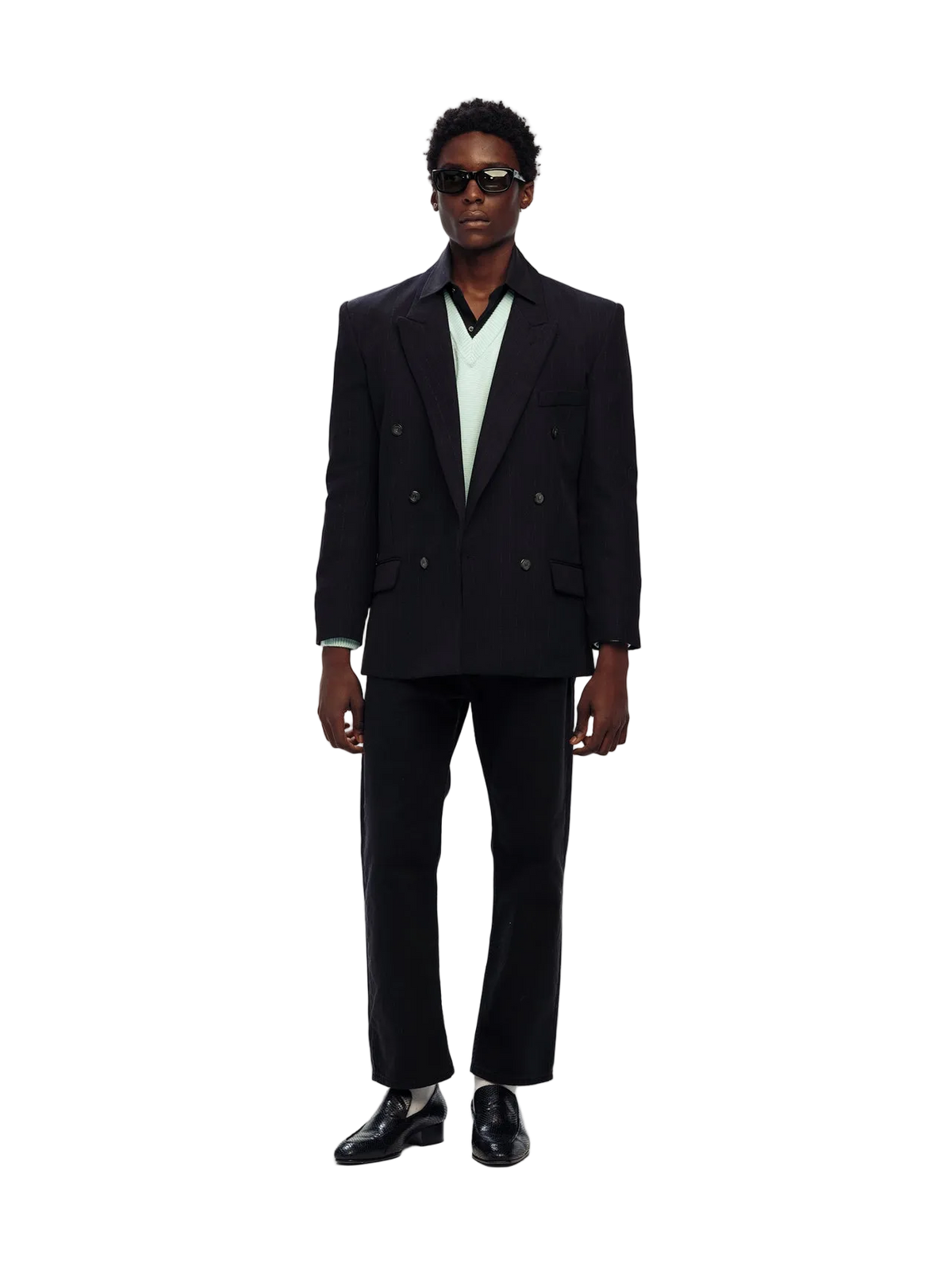 Willy Chavarria Black Manuel Blazer