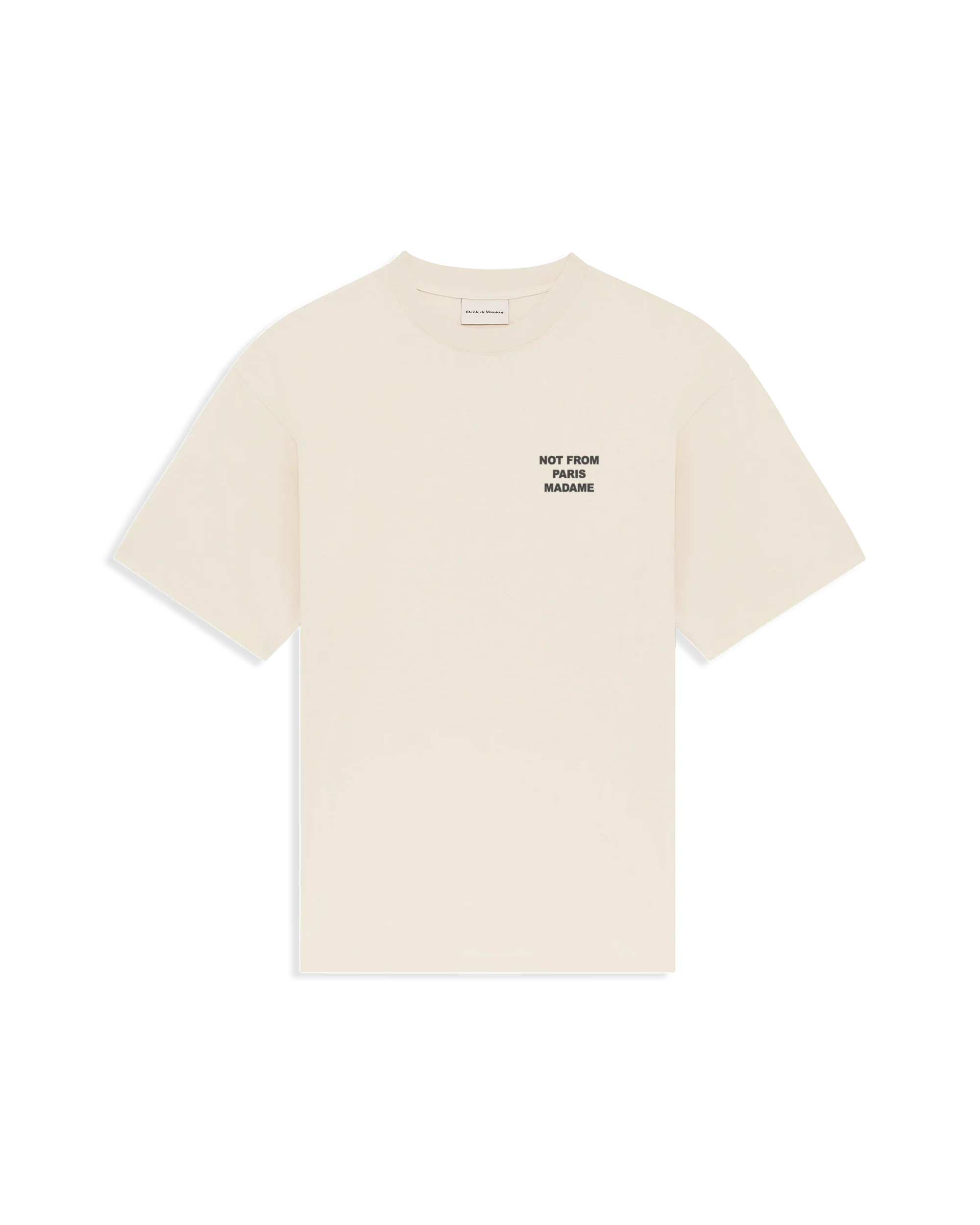 Drole de Monsieur Off-White Bold Slogan T-shirt