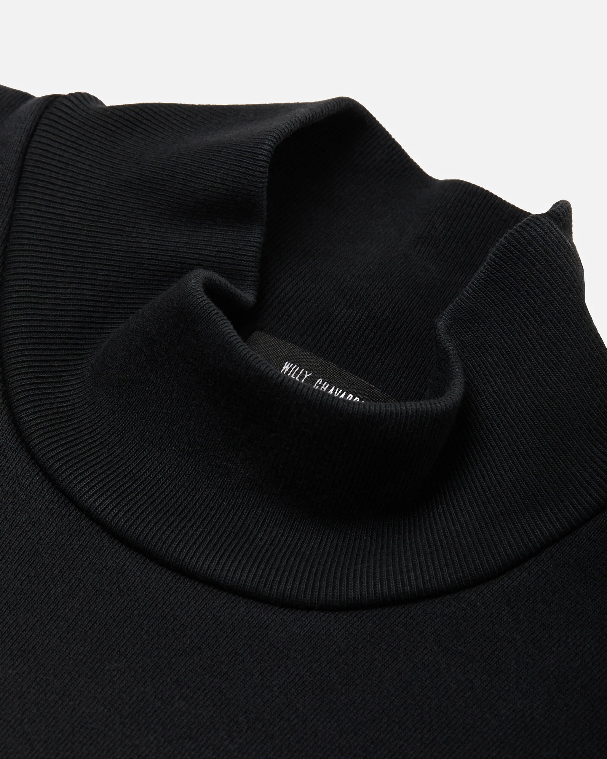 Willy Chavarria Black Stripe Gilroy Crewneck detail