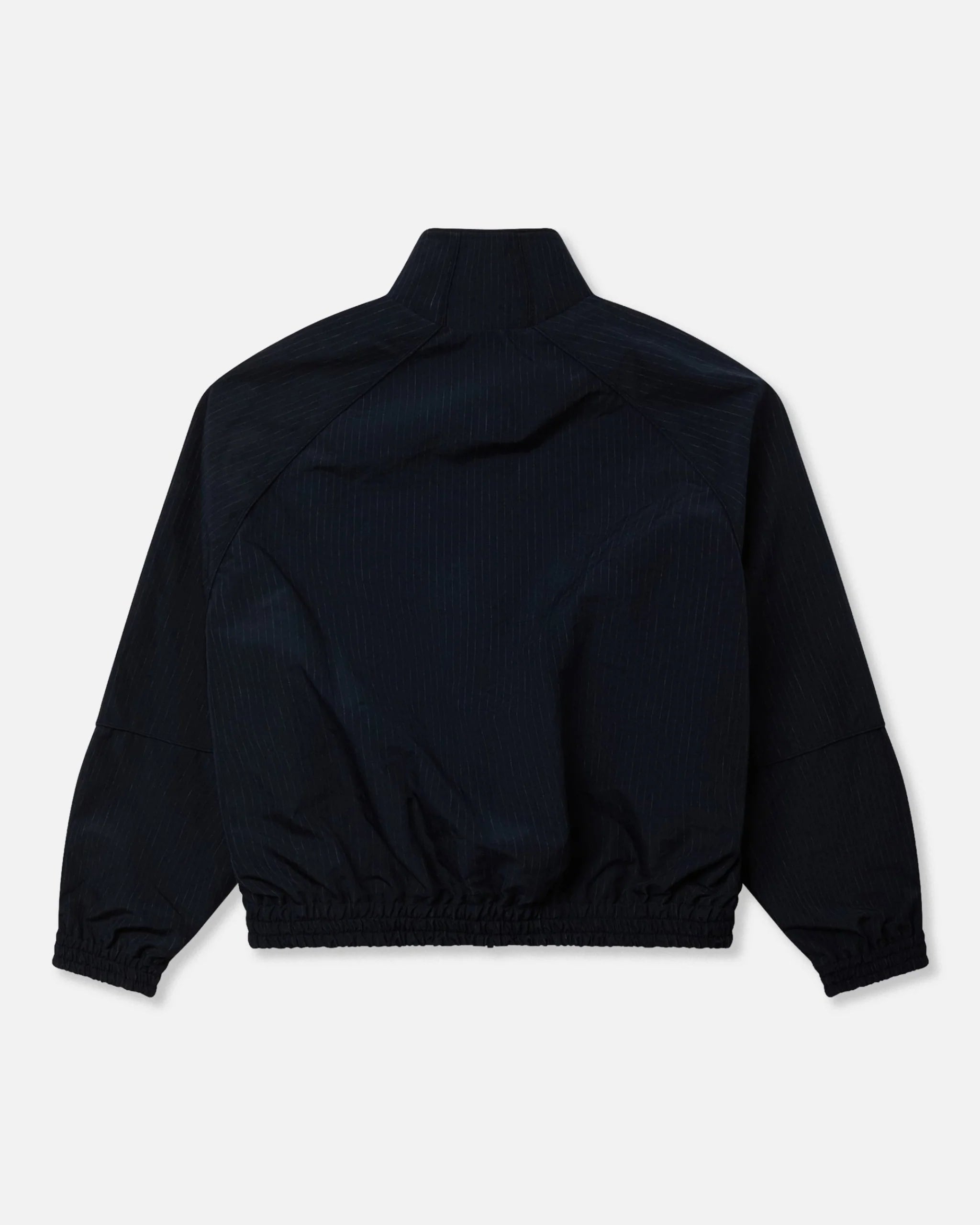 Willy Chavarria Navy Stripe Ruff Rider Track Jkt flat back