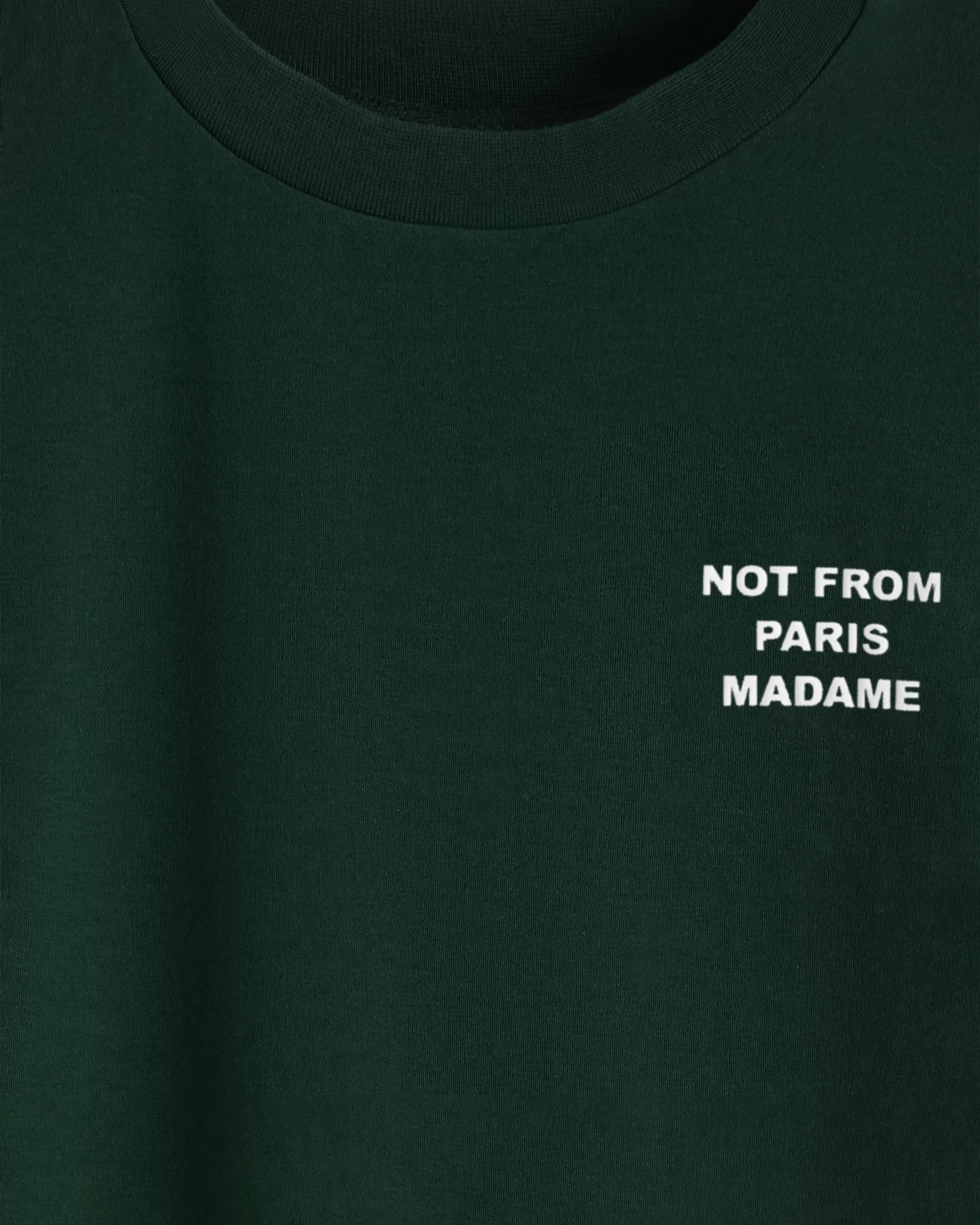 Drole de Monsieur Dk Green Bold Slogan T-shirt