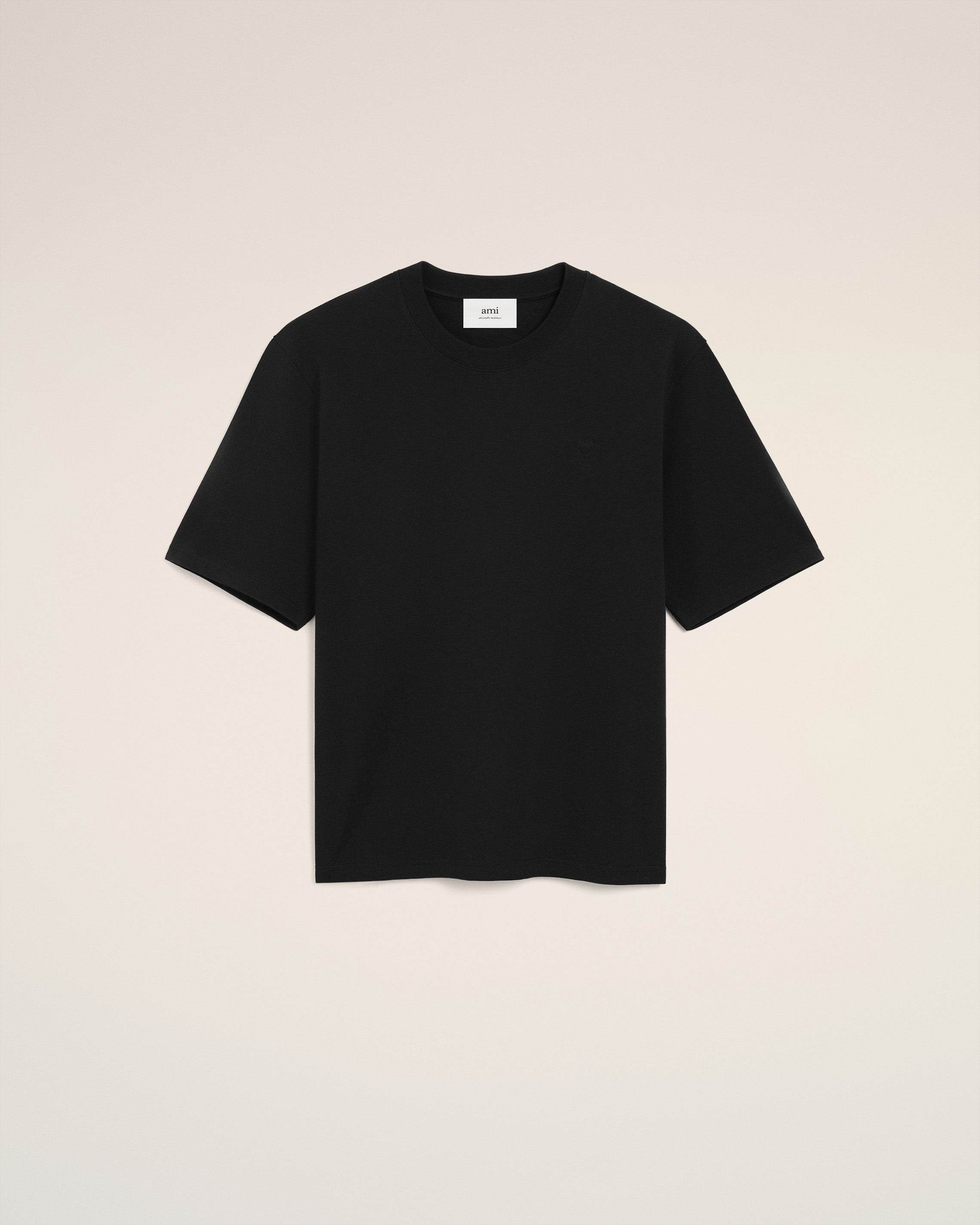 Small Embossed Black Ami De Coeur Tshirt