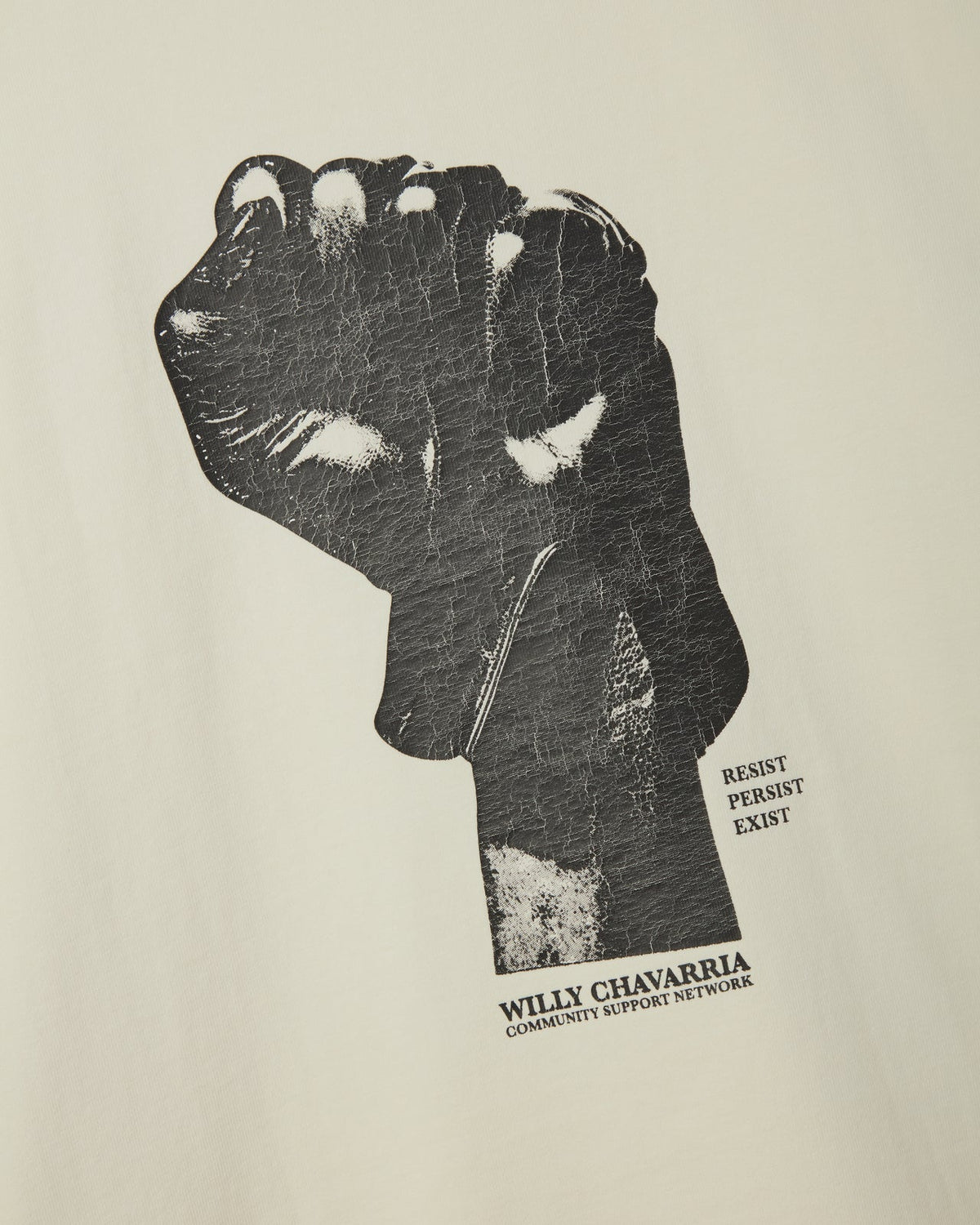 Willy Chavarria Beige Resist,Persist,Exist Buffalo T-Shirt