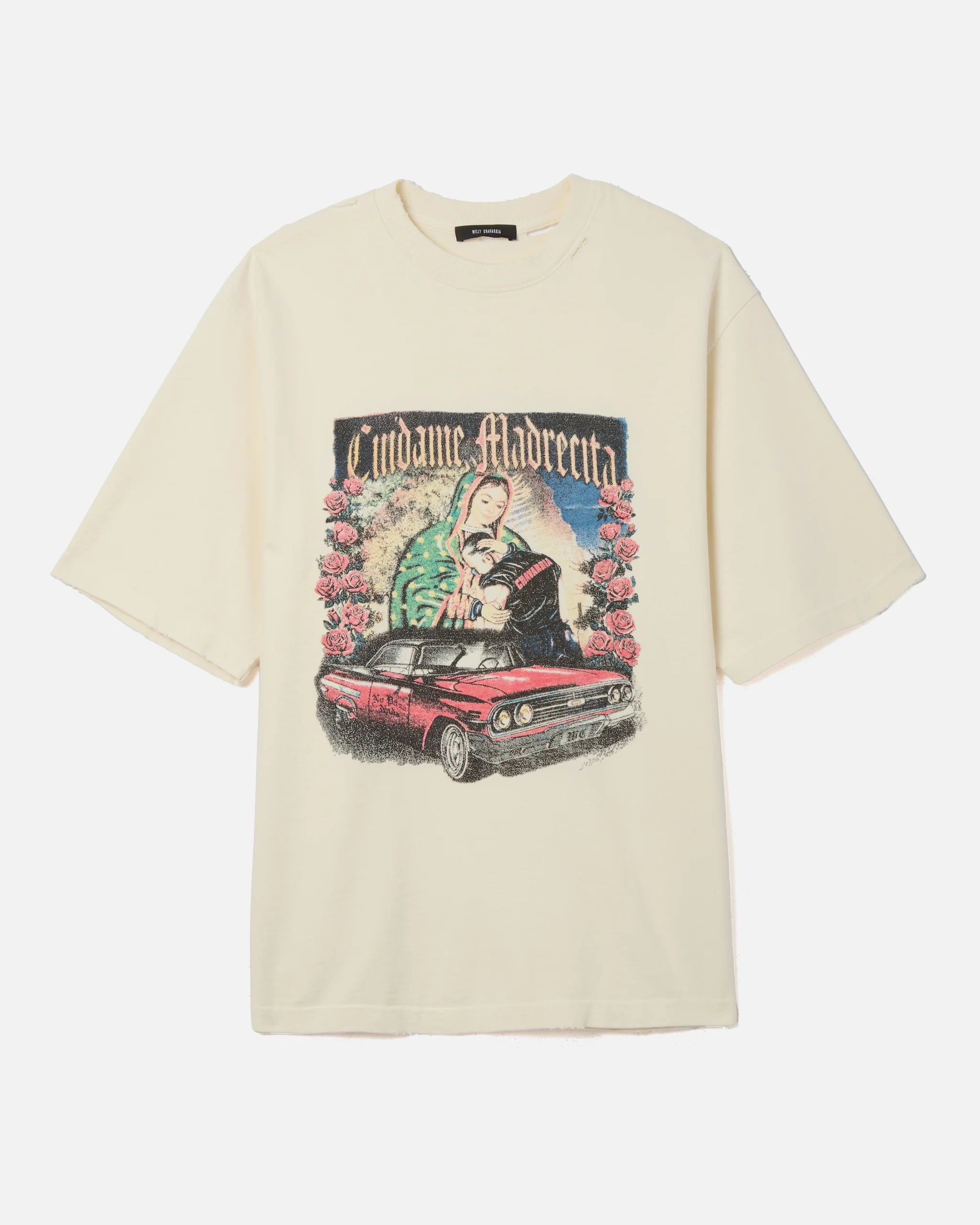 Willy Chavarria Beige Os Cuidame Madrecita Standard Tee