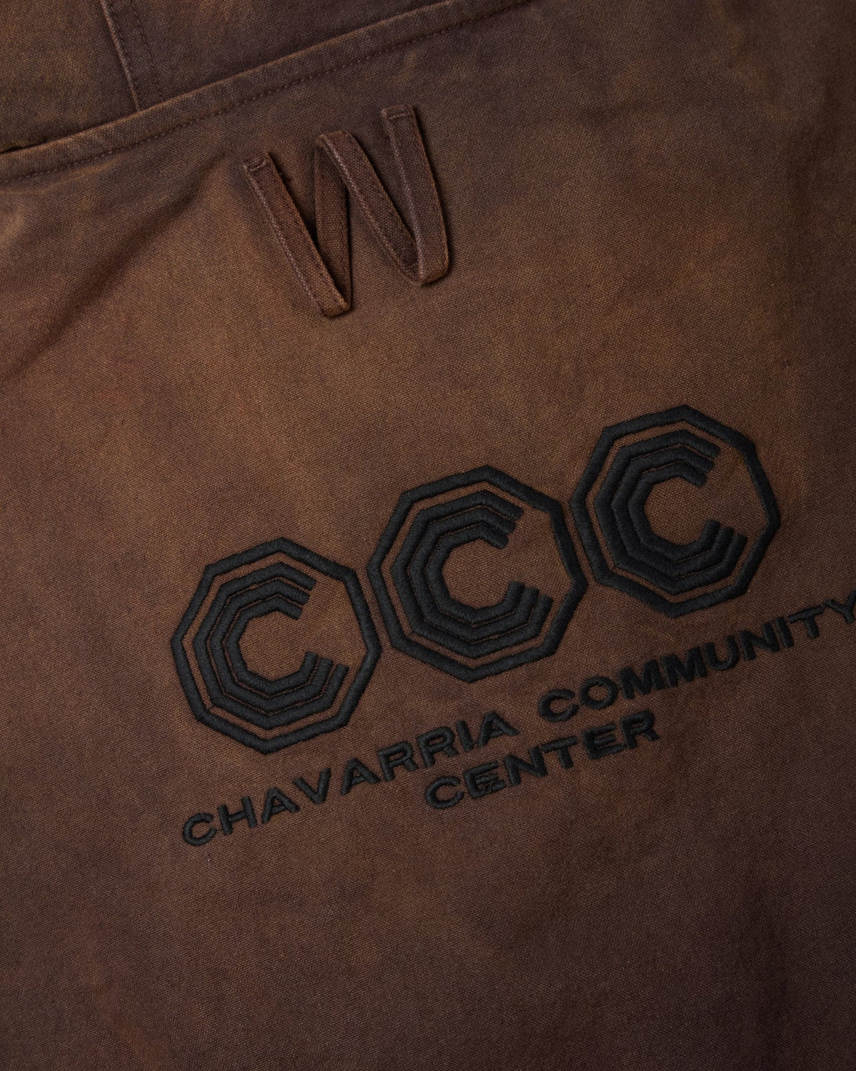 Willy Chavarria braune gesteppte Juggernaut-Jacke