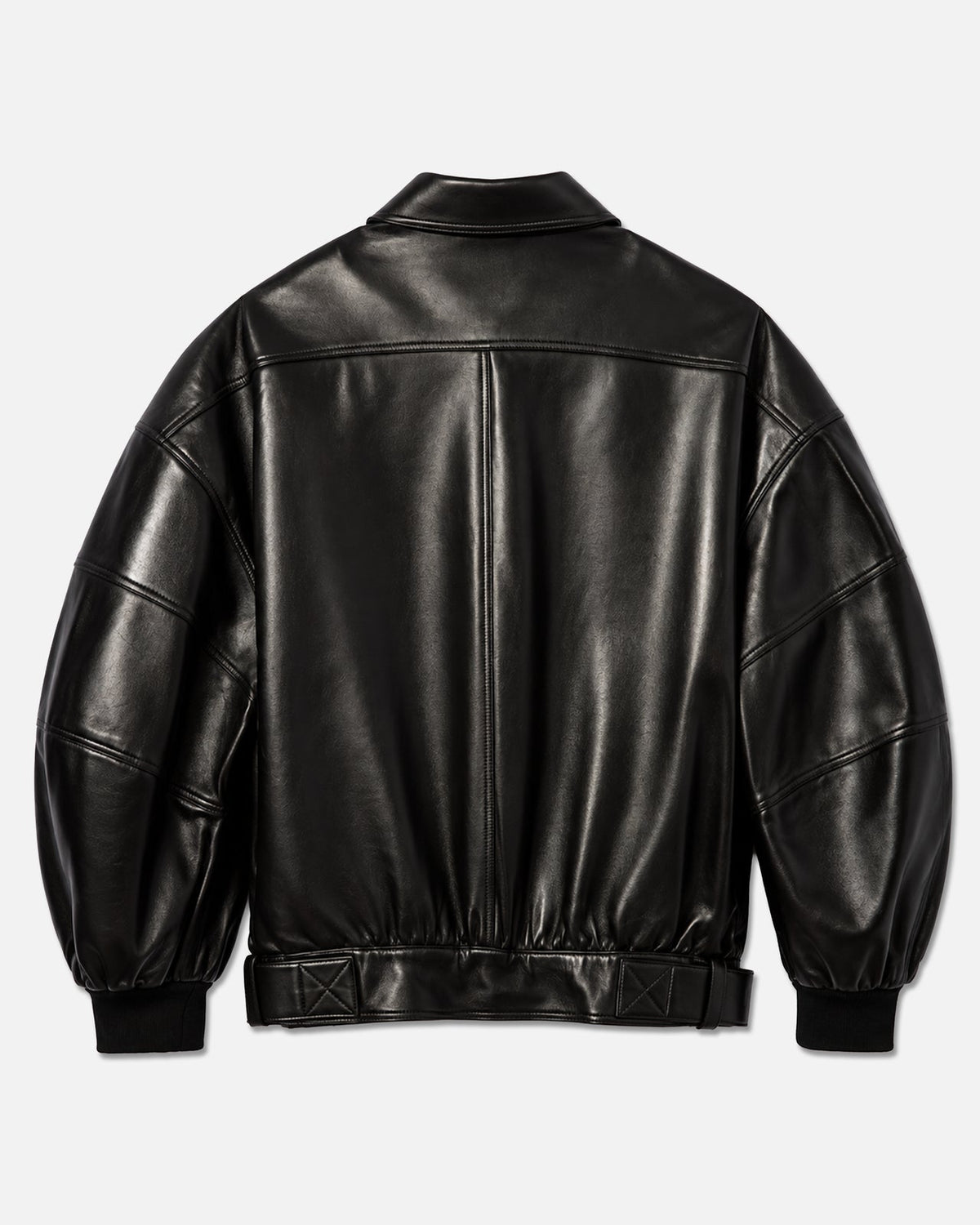 Willy Chavarria Black Hustler Leather Jacket