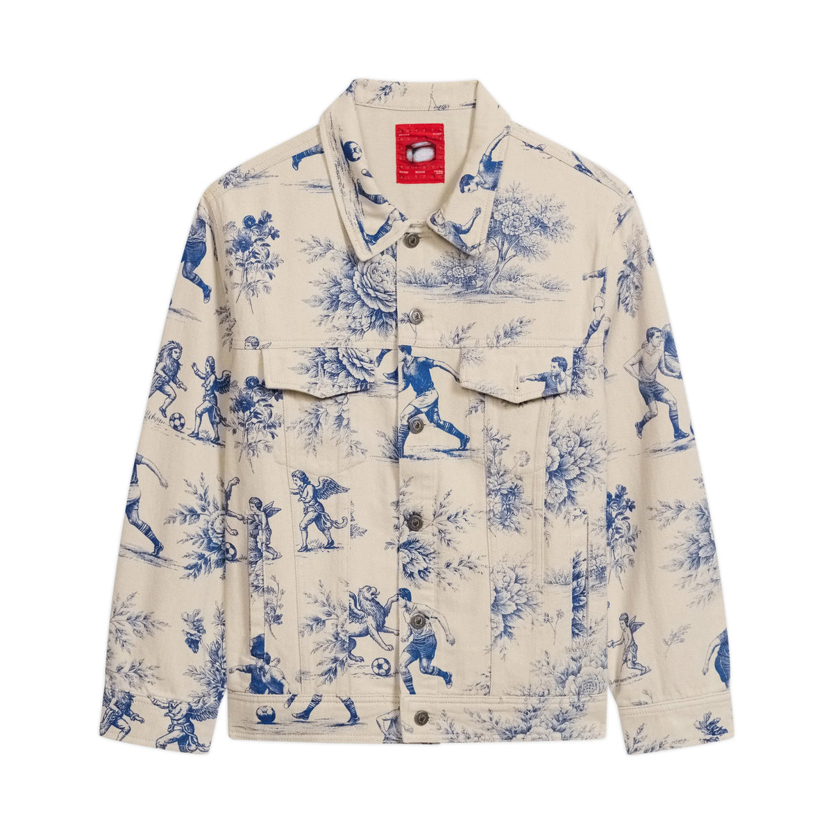 KidSuper Cream Toile de Jouy Denim Jacket