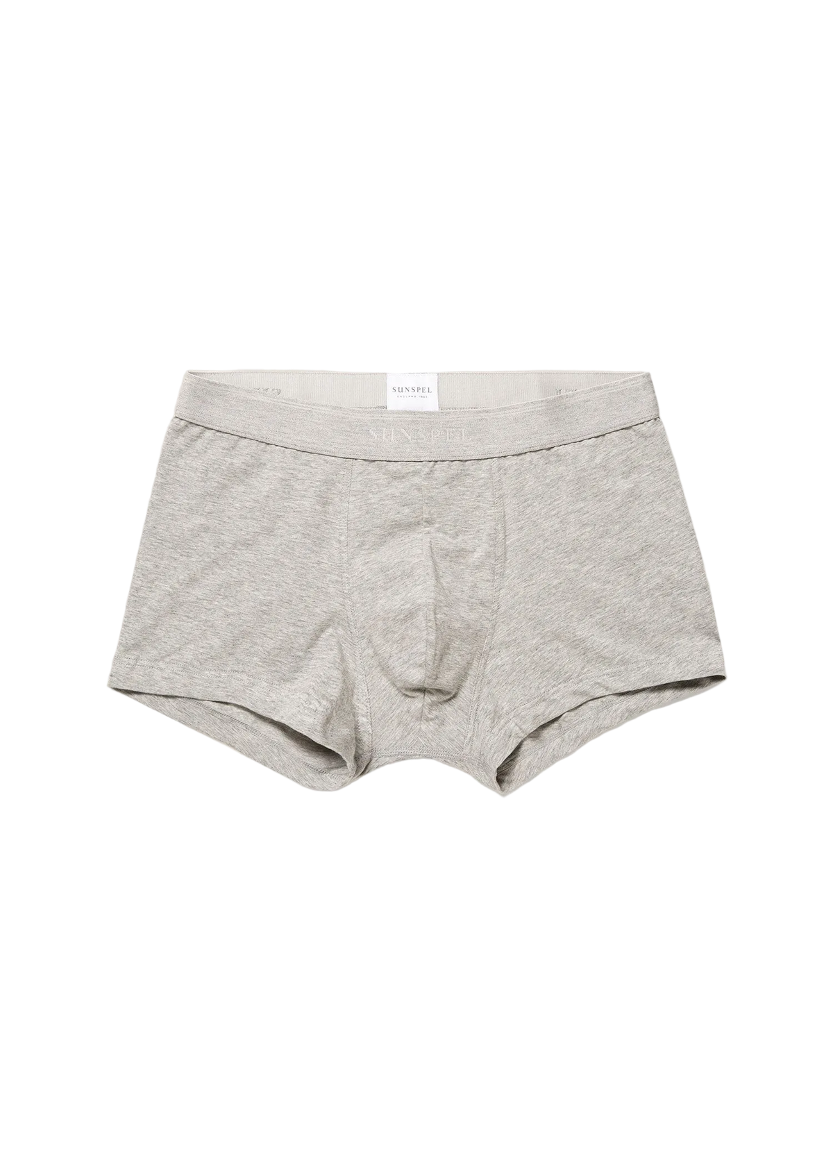 Sunspel Grey Melange Stretch Trunk