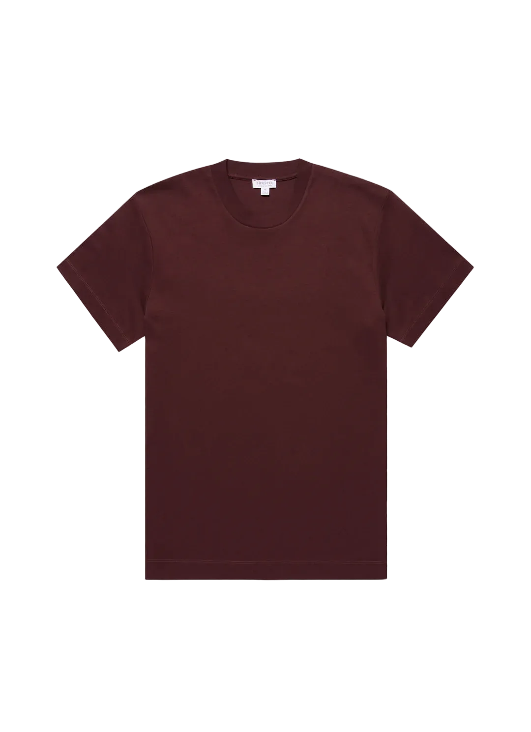 Sunspel Heavy Weight Bordeaux T-Shirt front