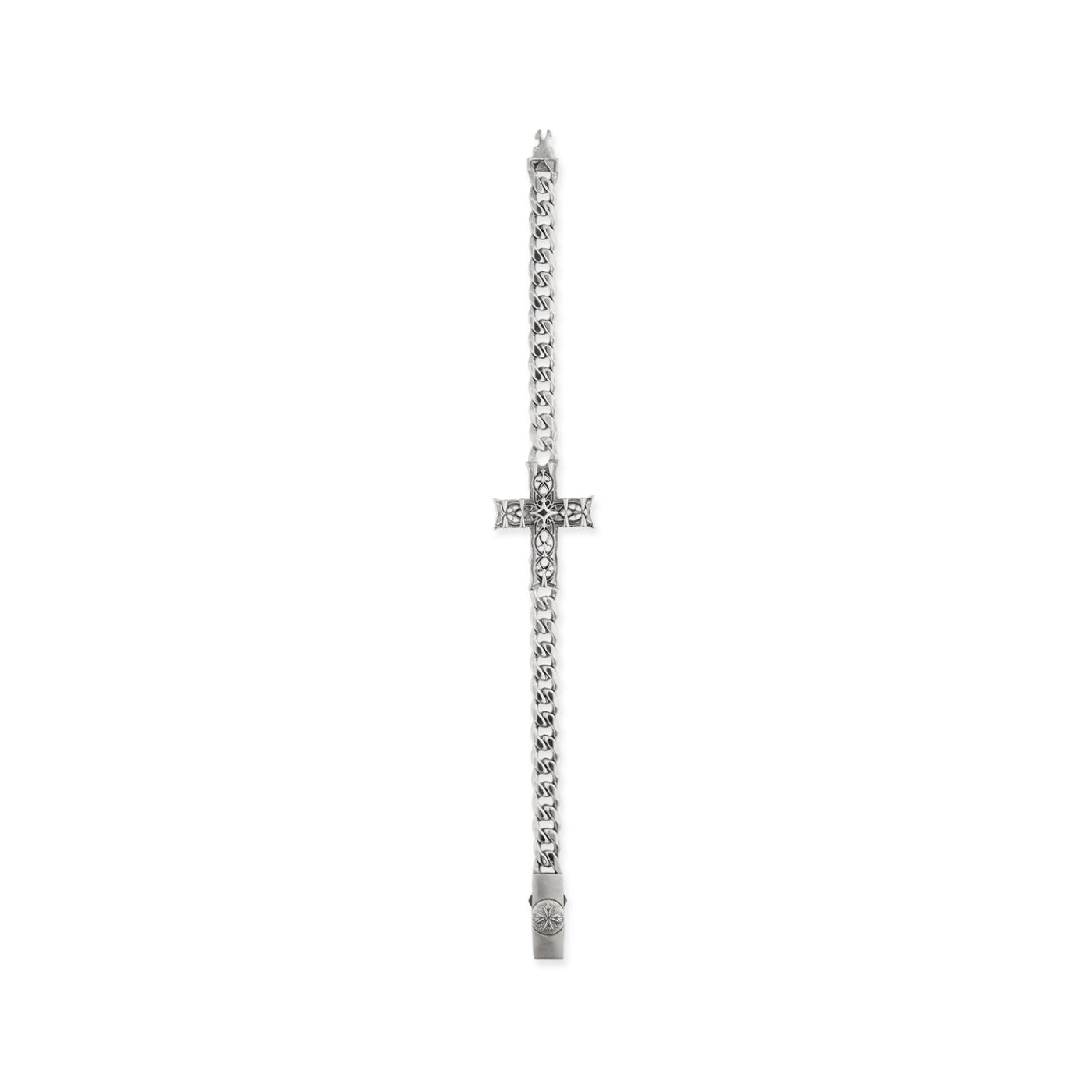 Emanuele Bicocchi Edge Chain Bracelet With Notre-Dame Cross