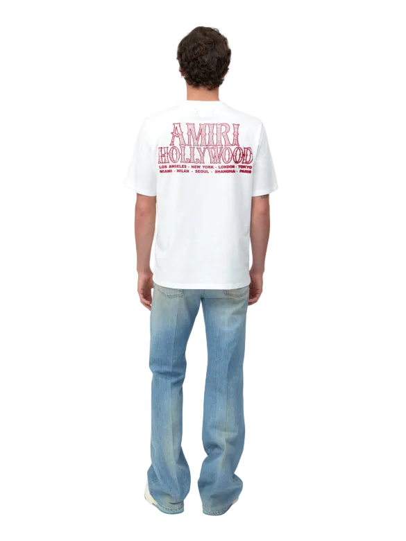 Amiri Hollywood City Ivory Tee