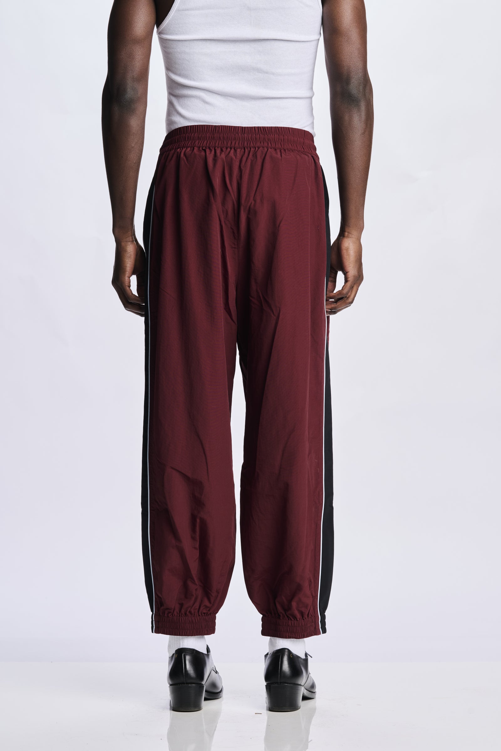 Willy Chavarria Bordeaux Bad Boy Track Pant